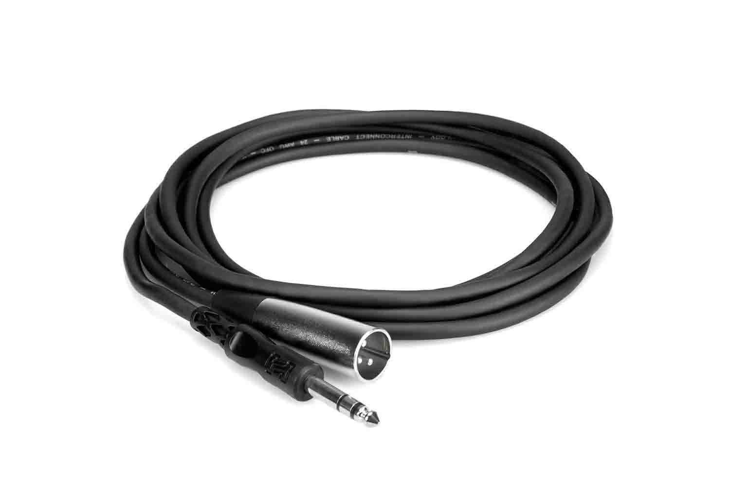 Hosa STX-103M Balanced Interconnect Cable, 1/4 in TRS to XLR3M – 3 Feet - Hollywood DJ