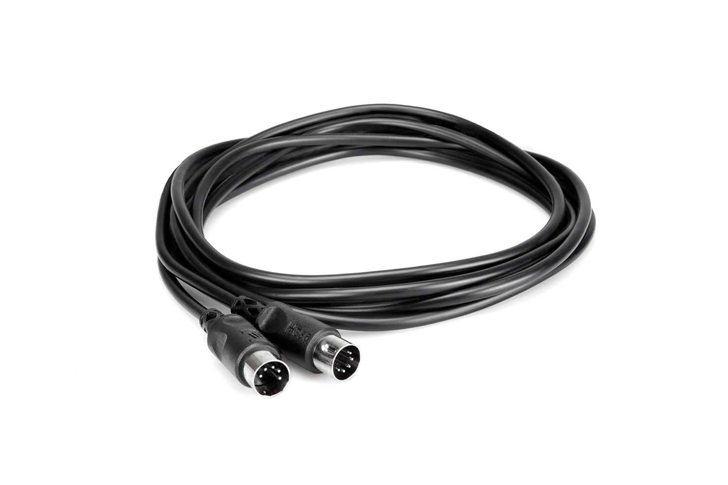 Hosa MID-315BK MIDI Cable 5-pin DIN to Same - 15 Feet - Hollywood DJ