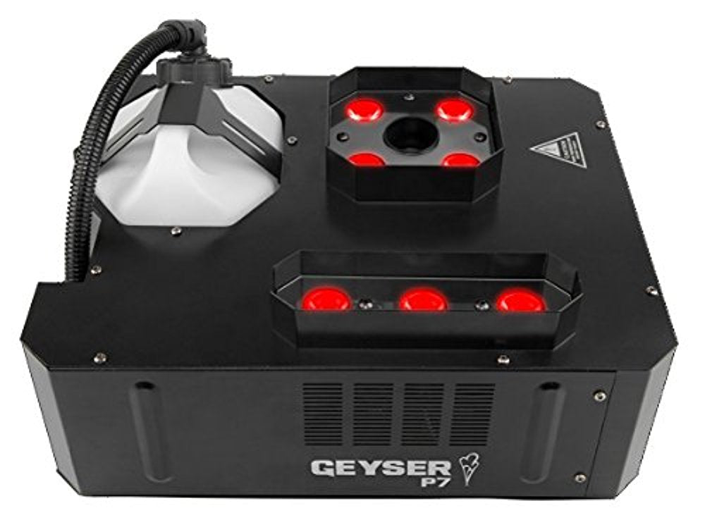 Chauvet DJ GEYSERP7 7-LED RGBA+UV Vertical Fog Machine - Open Box - Hollywood DJ