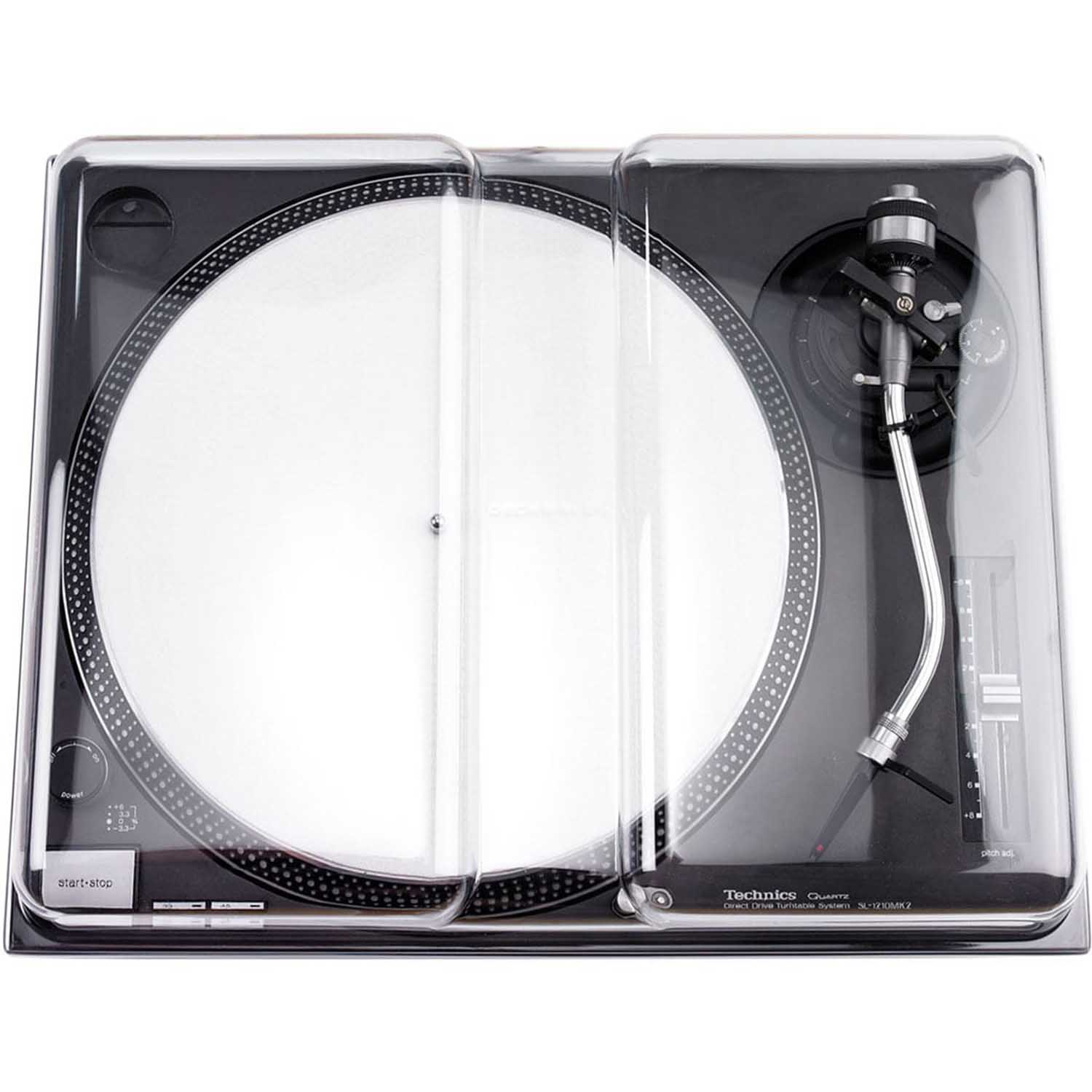 Decksaver DS-PC-SL1200 Protection Cover For Technics SL-1200 And Pioneer PLX-1000 Turntable - Hollywood DJ