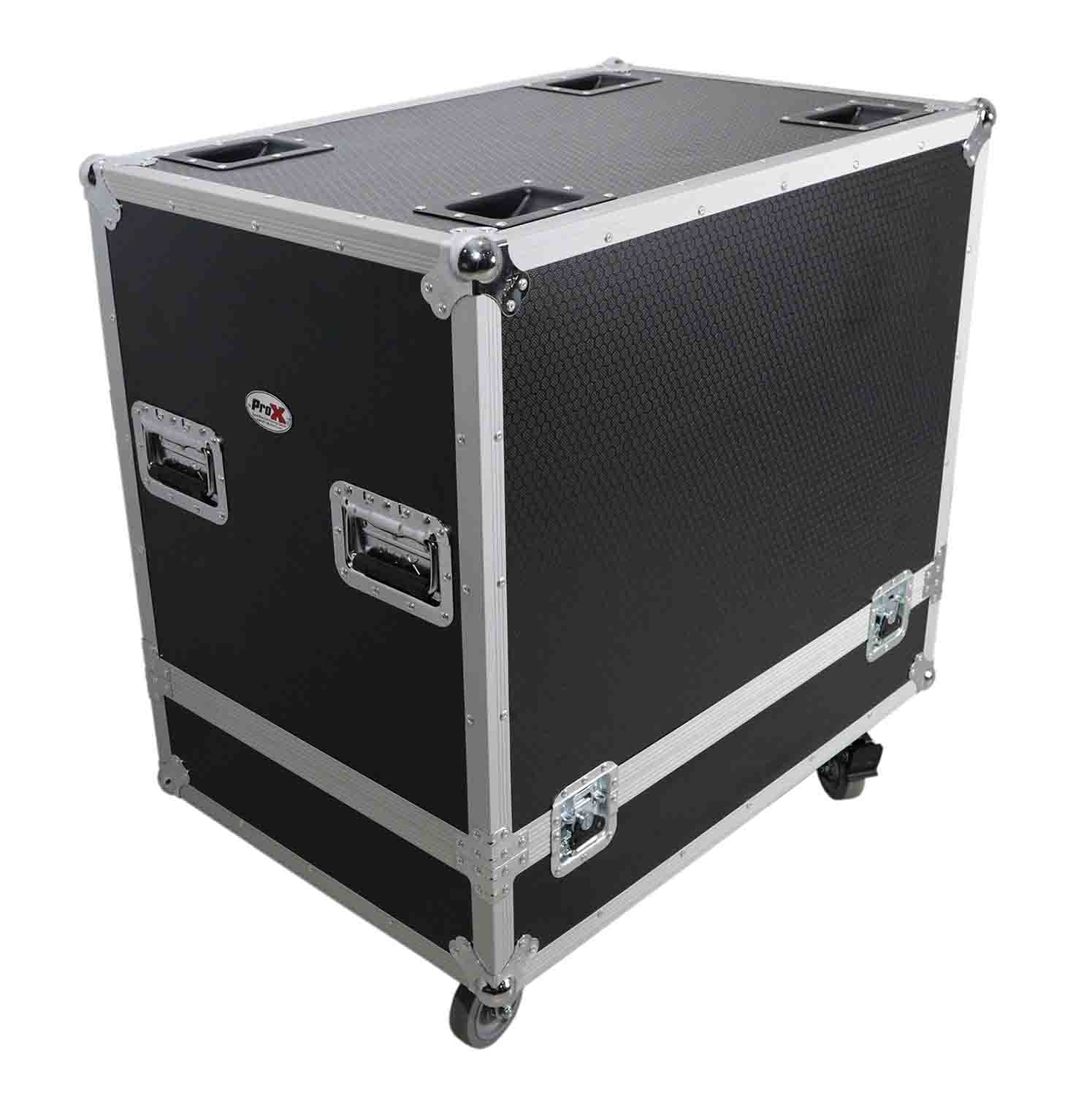 ProX XS-322127SPW Universal Flight Case for Line Array Speaker with Caster Wheels - Holds QSC KS118 - Hollywood DJ