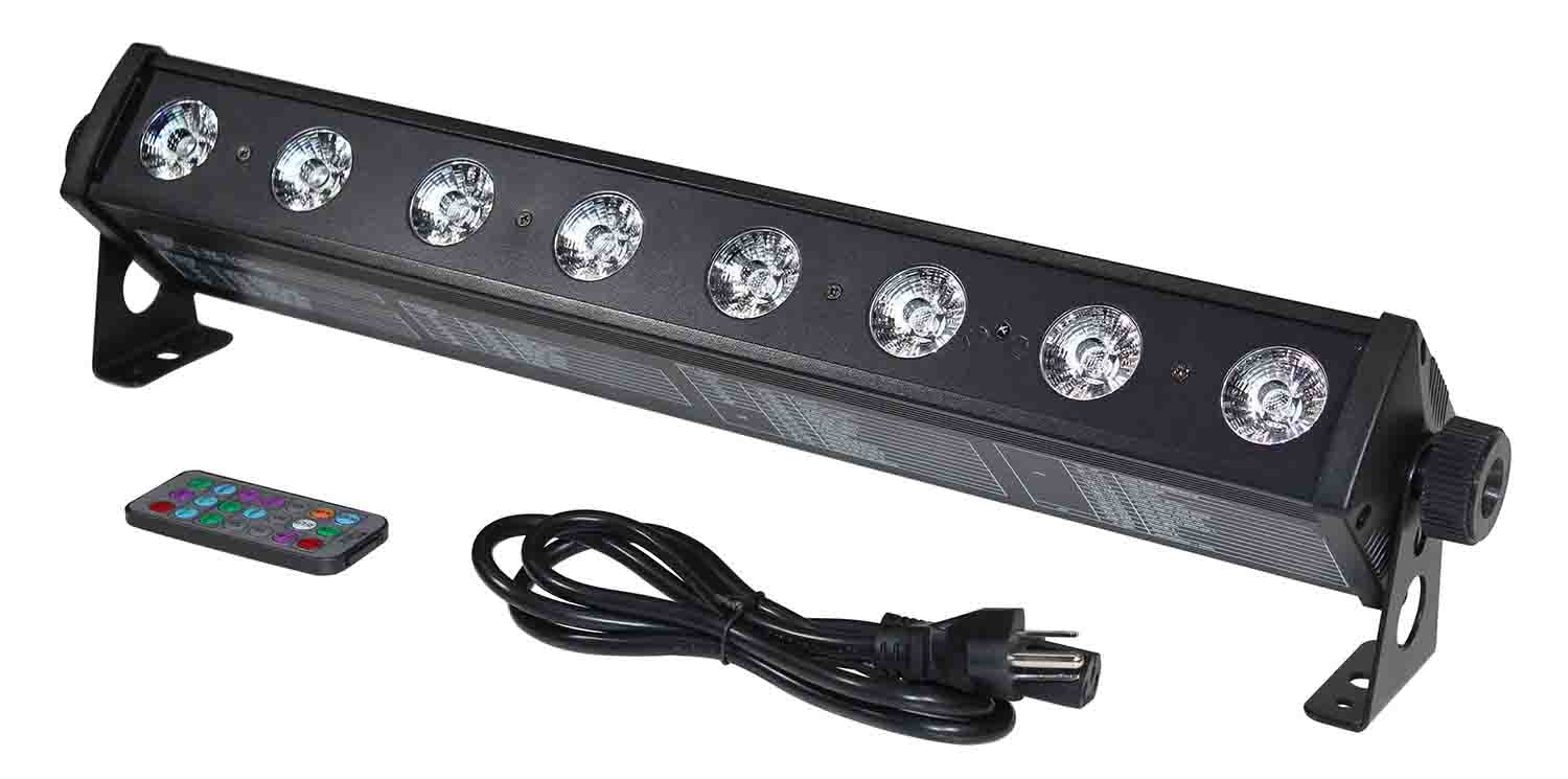 ProX X-BAR8RGBUV 8 32W High Power RGB-UV LED Wash Light - Hollywood DJ