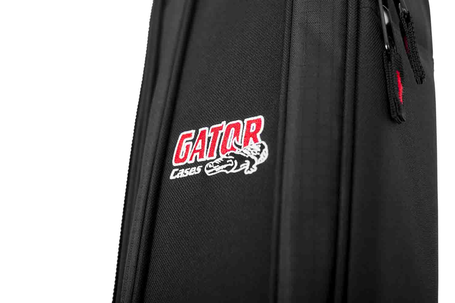 Gator Cases GB-4G-UKE CON 4G Style DJ Gig Bag for Concert Style Ukulele with Adjustable Backpack Straps - Hollywood DJ