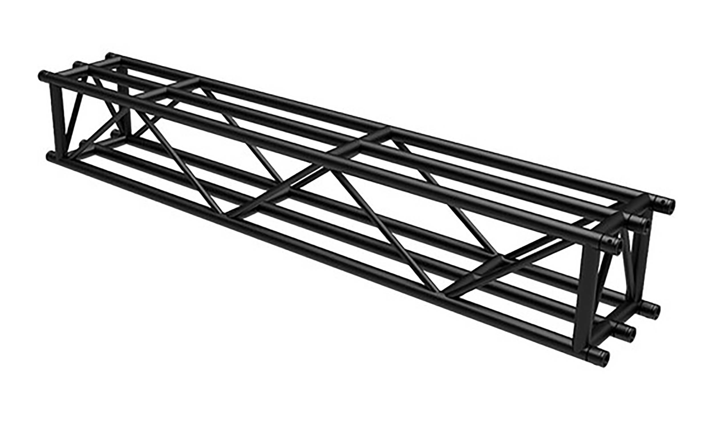 Global Truss DT46-300-BLK, Square Truss Straight Segment 9.8 ft - Black - Hollywood DJ