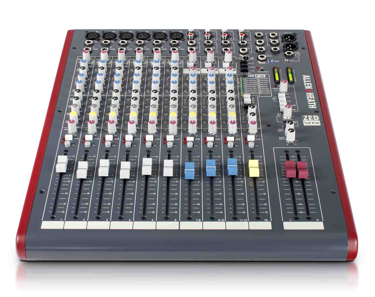 Allen & Heath ZED-12FX Multipurpose 12-Channel Mixer with USB Audio Interface - Hollywood DJ