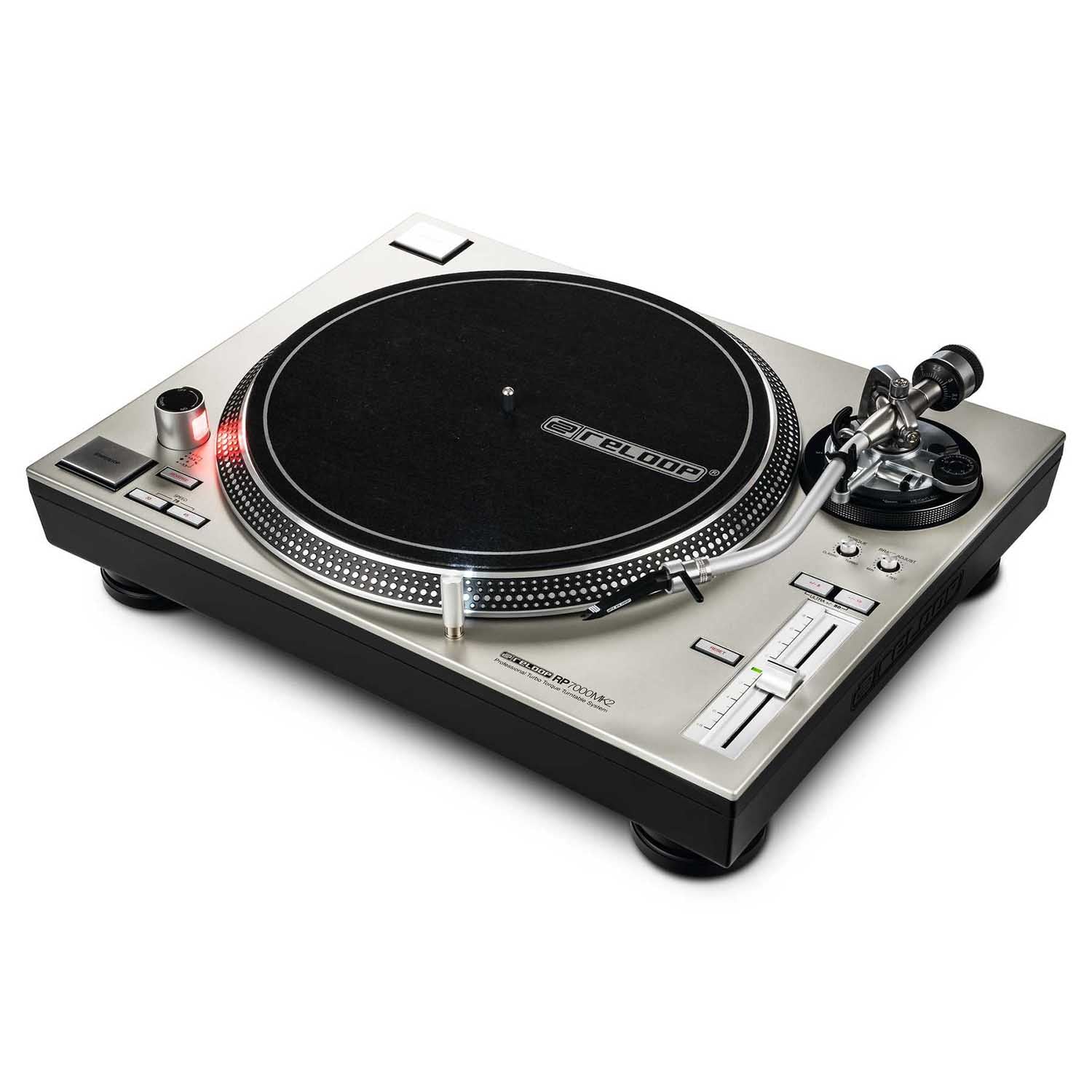 Reloop RP-7000-MK2-SLV Professional Upper Torque Turntable System - Silver - Hollywood DJ