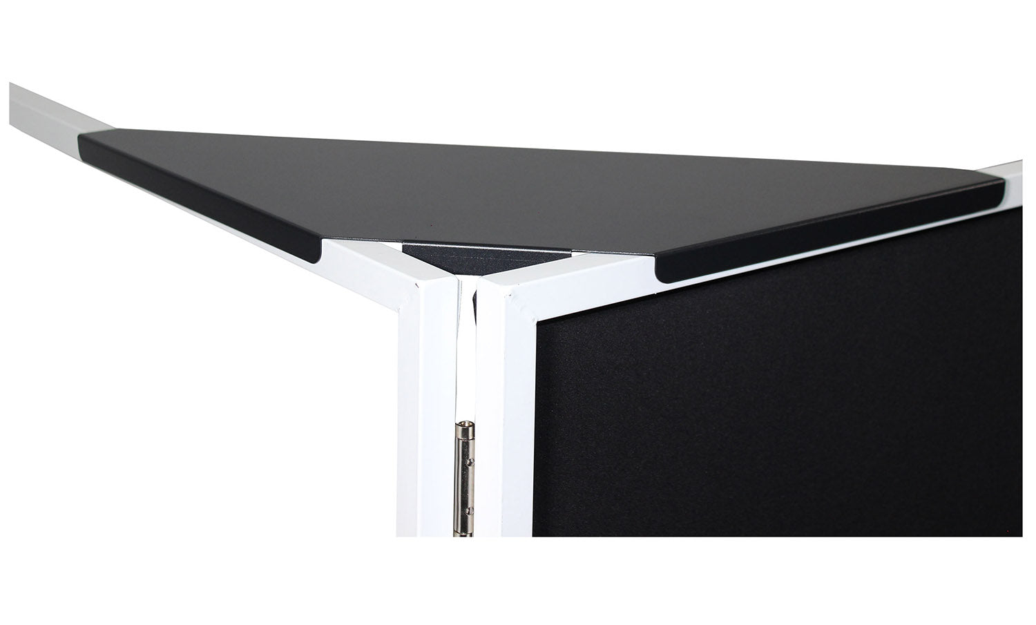 ProX XF-CSB X2, Set of 2 Aluminum Corner Shelves for DJ Facade - Black - Hollywood DJ