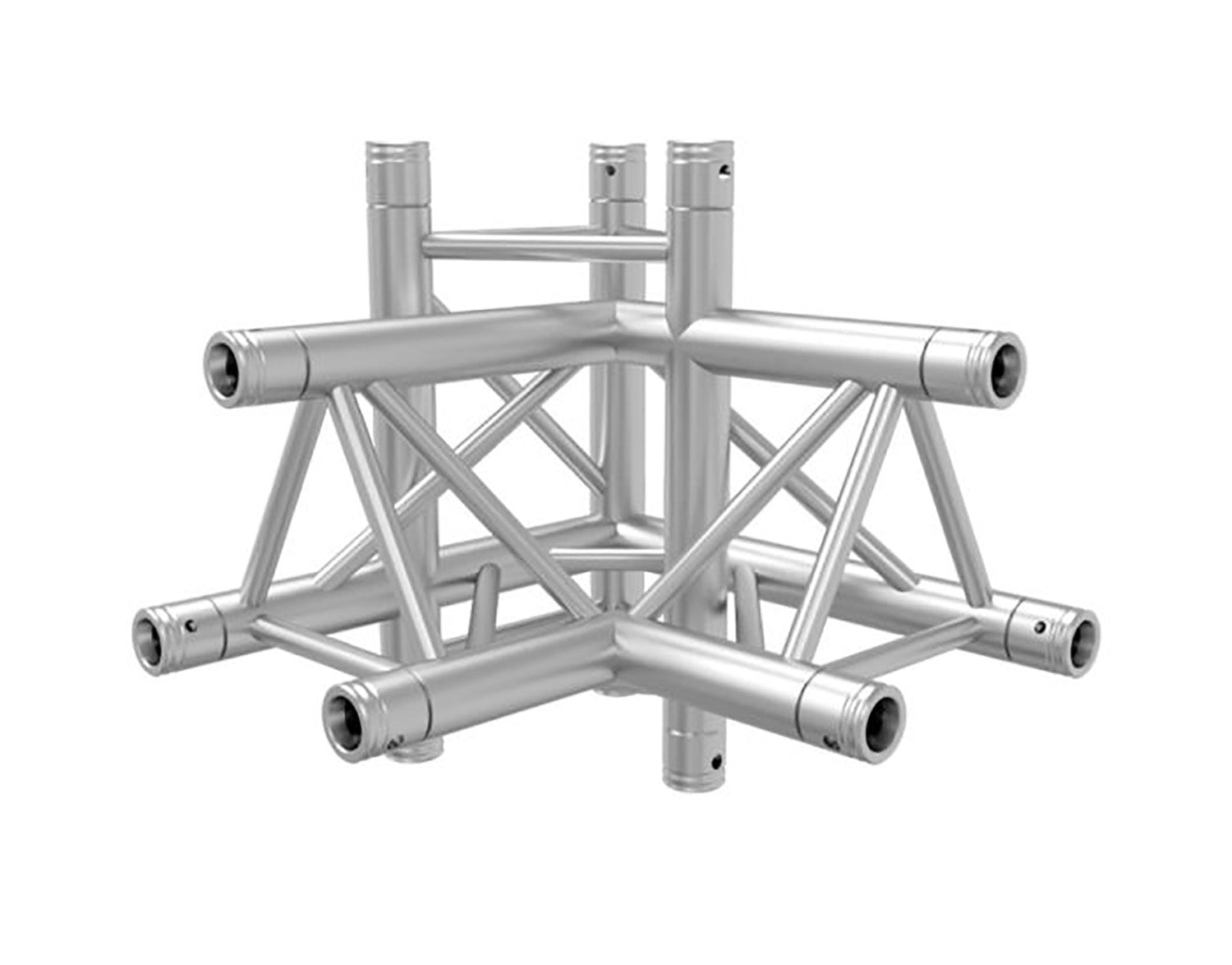 Global Truss TR-4095-UL, Four Way 90 Degree Apex Up - Left Corner for F33 Triangular Truss System - 1.64 FT - Hollywood DJ