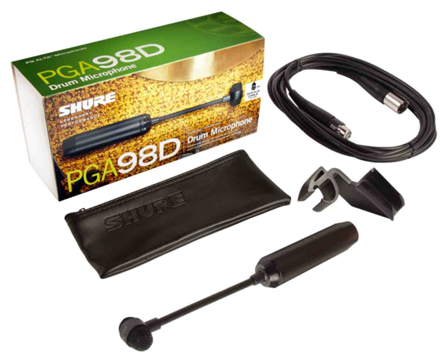 Shure PGA98D Cardioid Condenser Drum Microphone - Hollywood DJ
