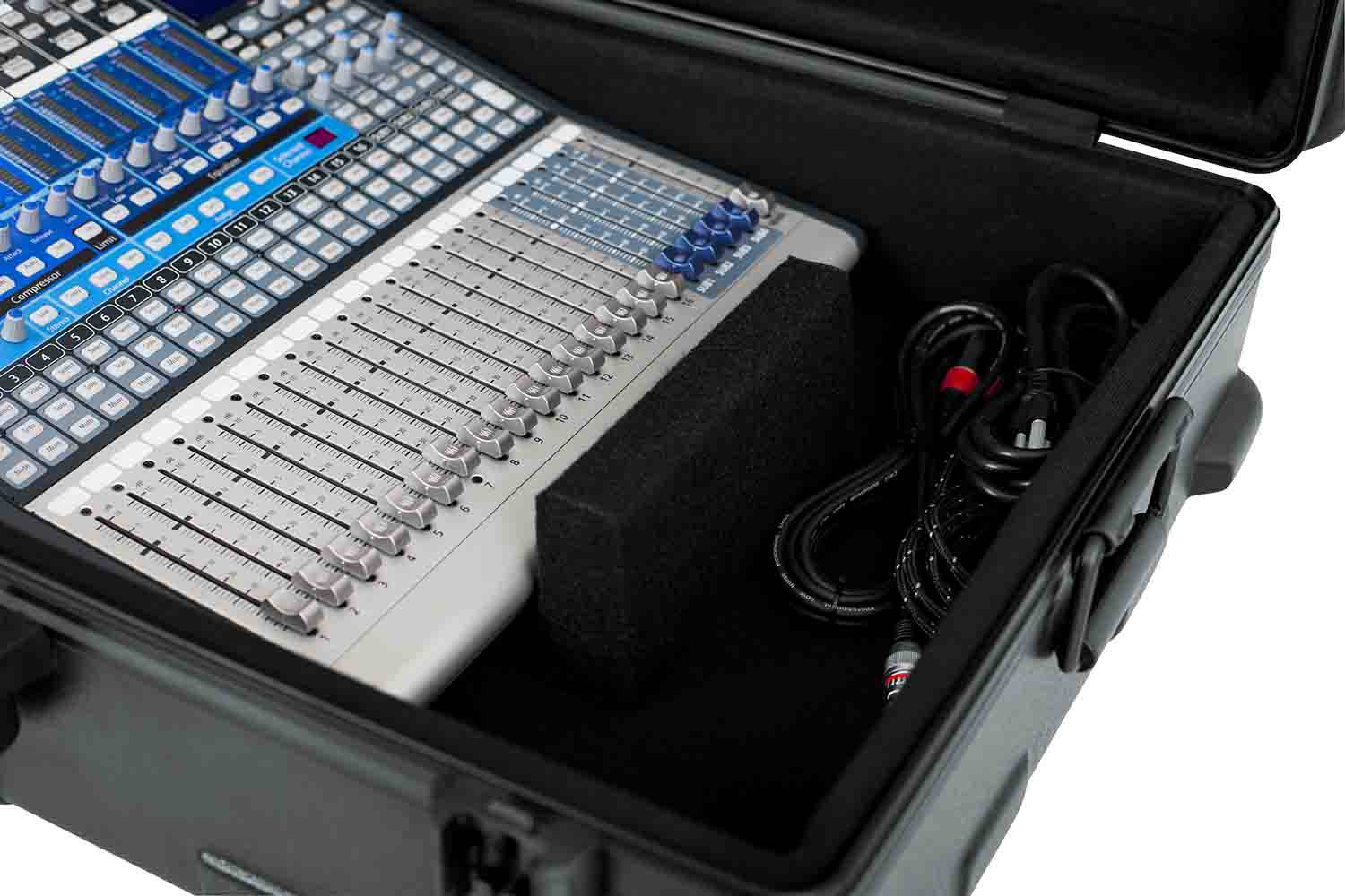 Gator Cases GTSA-MIX203008 Polyethylene DJ Mixer and Equipment Case - 20″x30″x8″ - Hollywood DJ