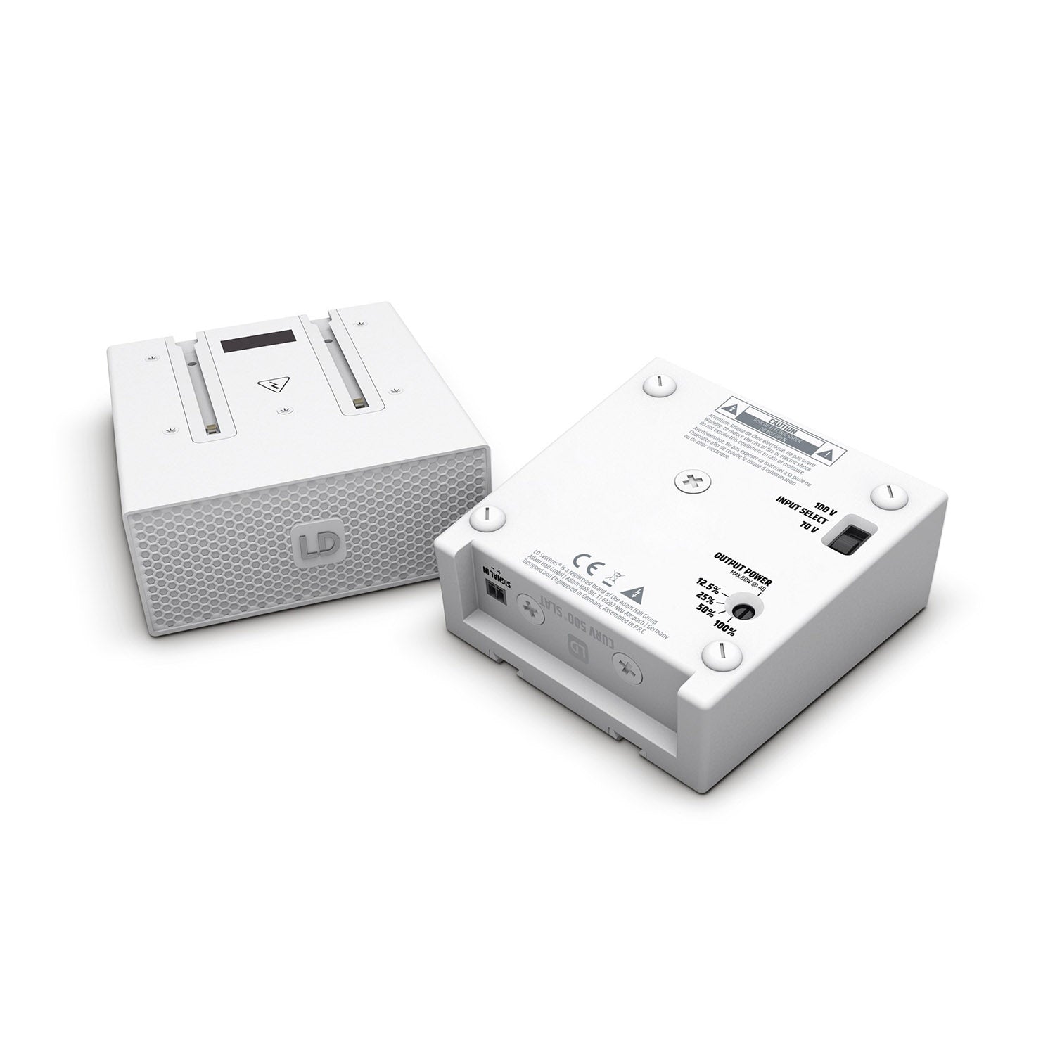 LD Systems CURV 500 SLAWT, Curv 500 70 / 100 Volt SmartLink Adapter - White - Hollywood DJ