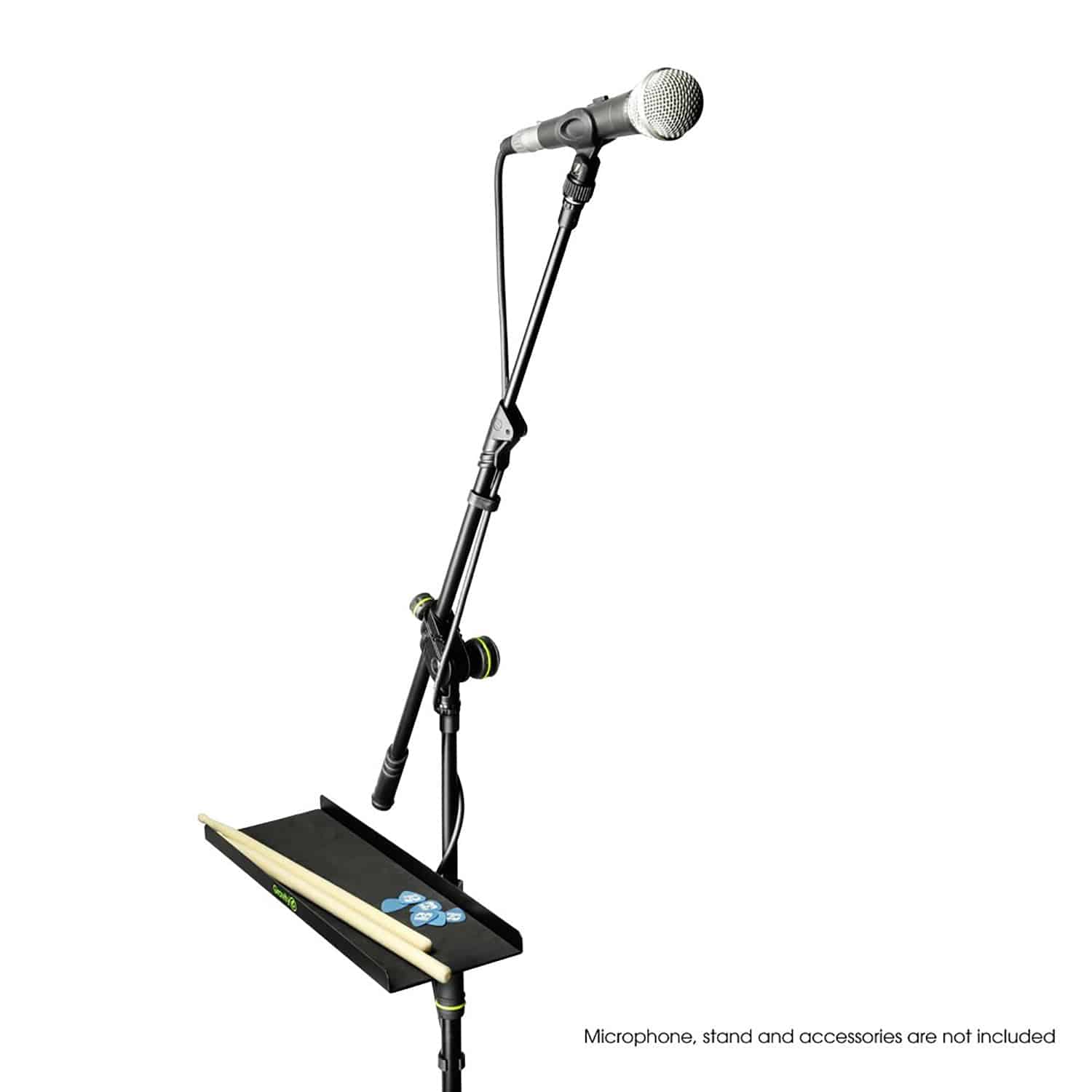 Gravity GMATRAY2 Microphone Stand Tray, 400 mm x 130 mm - Hollywood DJ