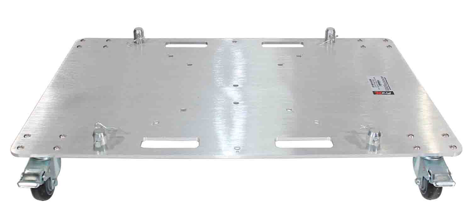 ProX XT-BP2430W Rolling Aluminum Base With 4 - 3 Inch Locking Casters - 24" x 30" - Hollywood DJ