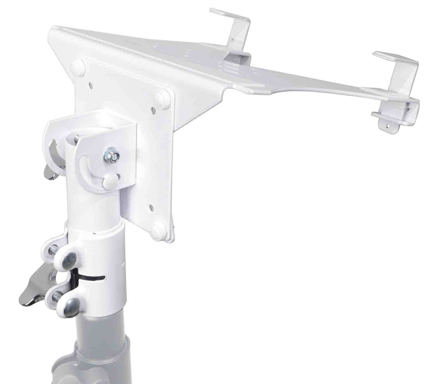 ProX X-LTF01WH Laptop Shelf Tray for Monitor VESA Arm Mount - White - Hollywood DJ