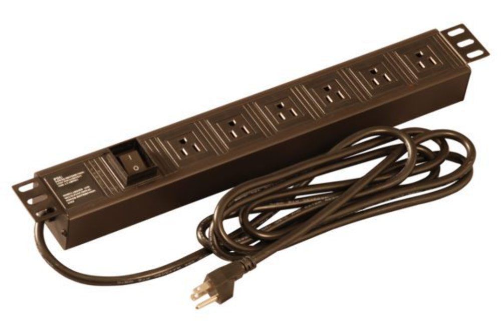 Gator Cases GRW-PWRVERT-6, 6-Outlet Power Strip - Hollywood DJ