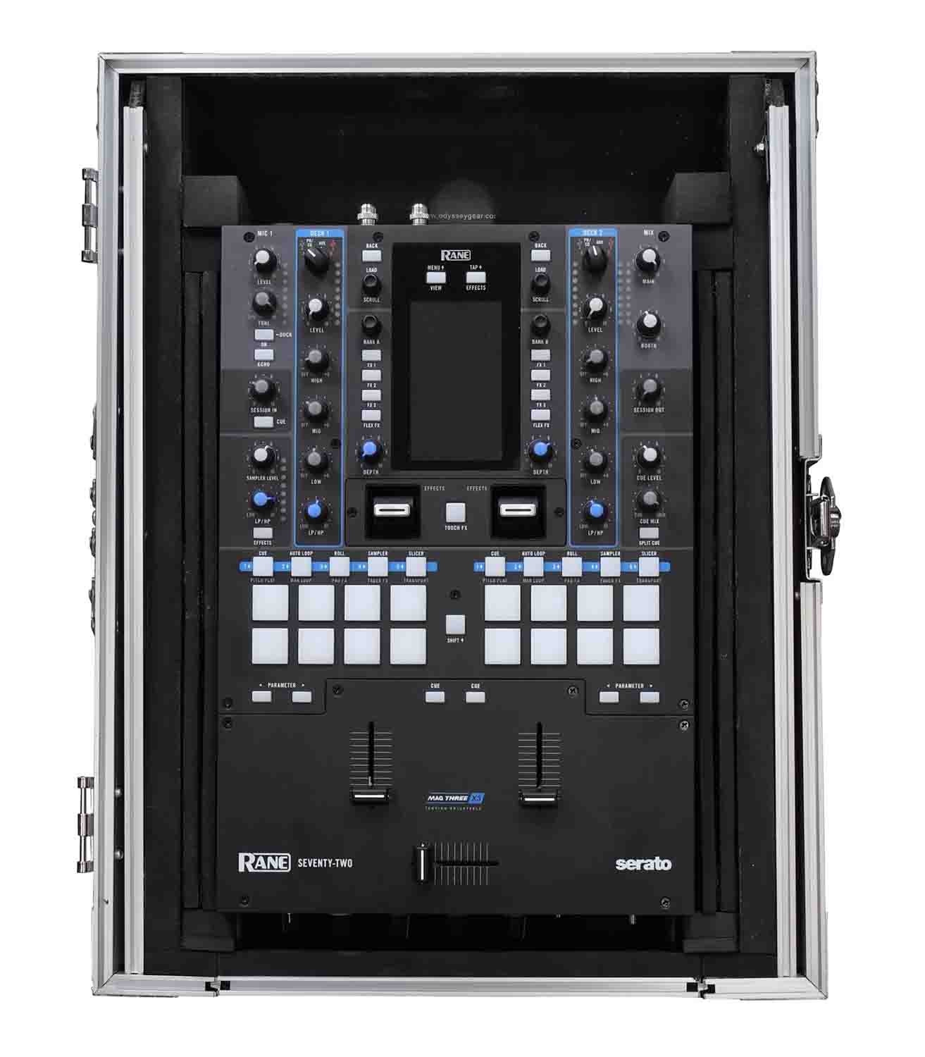 Odyssey FZGS10MX1XD 10″ Format DJ Mixer Case with Extra Deep Rear Compartment - Hollywood DJ