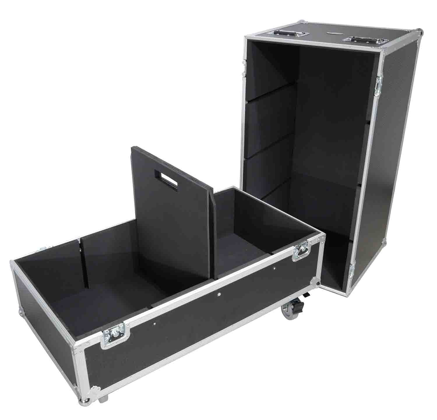 ProX XS-2X282020W ATA Dual Flight Case for Speaker Fits Two JBL SRX 815P and Similar Sized Speakers - Hollywood DJ