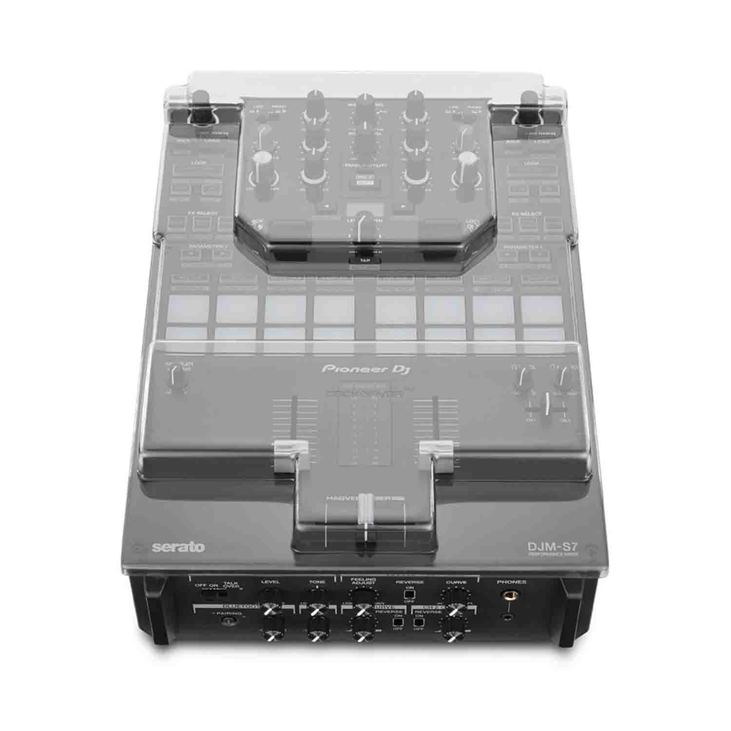 Decksaver DS-PC-DJMS7 Protection Cover for Pioneer DJ DJM-S7 DJ Mixer - Hollywood DJ