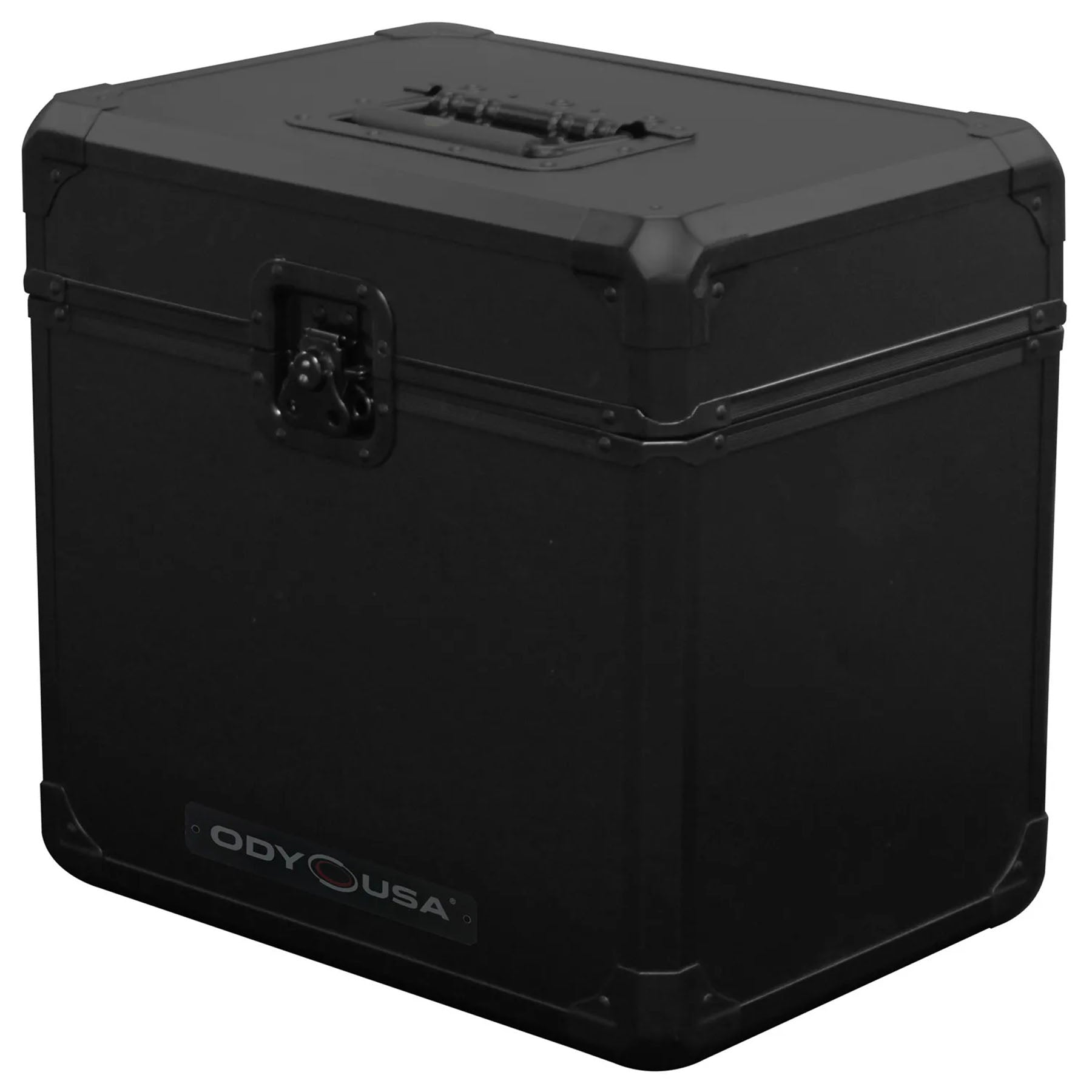 Open Box: Odyssey KLP70BL Black KROM Record / Utility Case for 70 Vinyl Records & LPs - Hollywood DJ