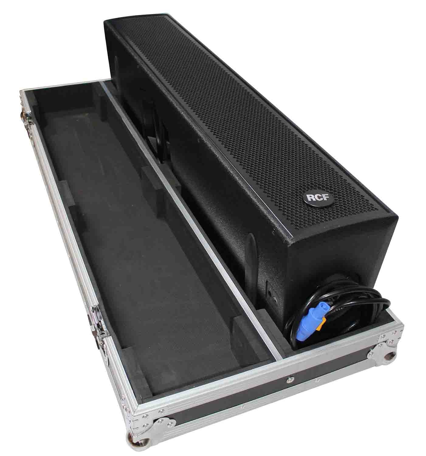 ProX X-RCF-NXL24A Flight Case for Two RCF NX L24-A Column Array Speakers with 4 Inch Casters - Hollywood DJ