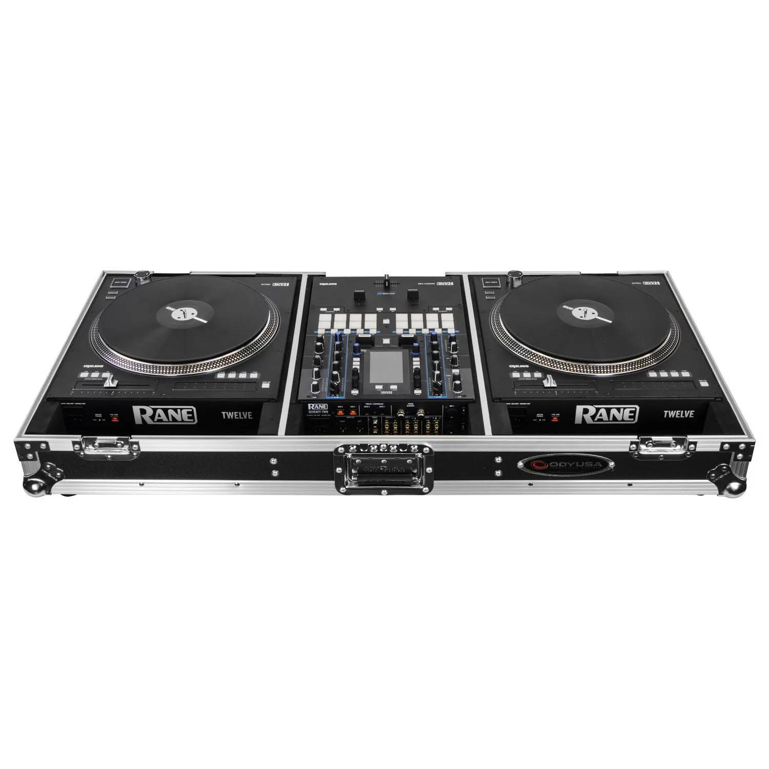 Odyssey FZRANE1272W Two Battle Position Flight Coffin Case For Rane Seventy-Two And Rane Twelve Mixer - Hollywood DJ