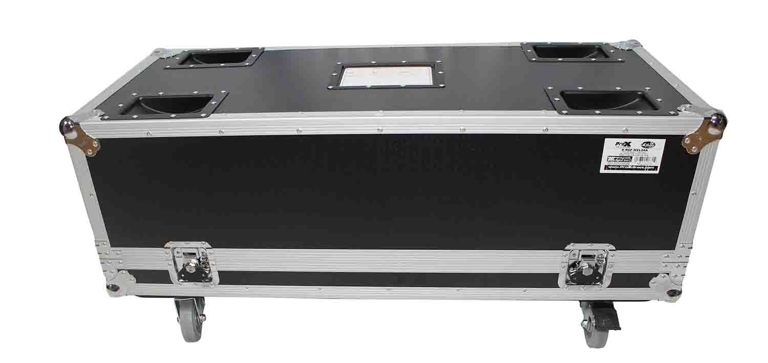 ProX X-RCF-NXL24A Flight Case for Two RCF NX L24-A Column Array Speakers with 4 Inch Casters - Hollywood DJ