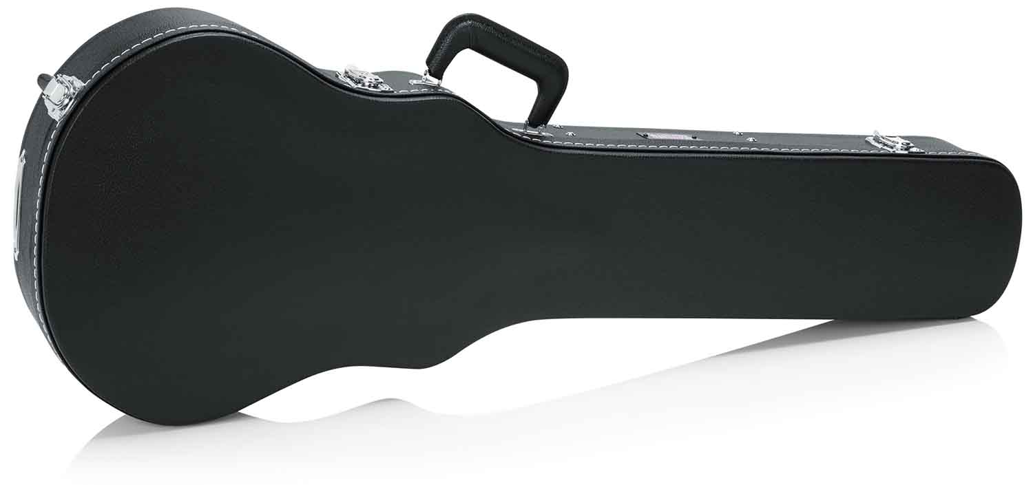 Gator Cases GW-LPS Deluxe Wood Case for Single-Cutaway Guitars - Black - Hollywood DJ