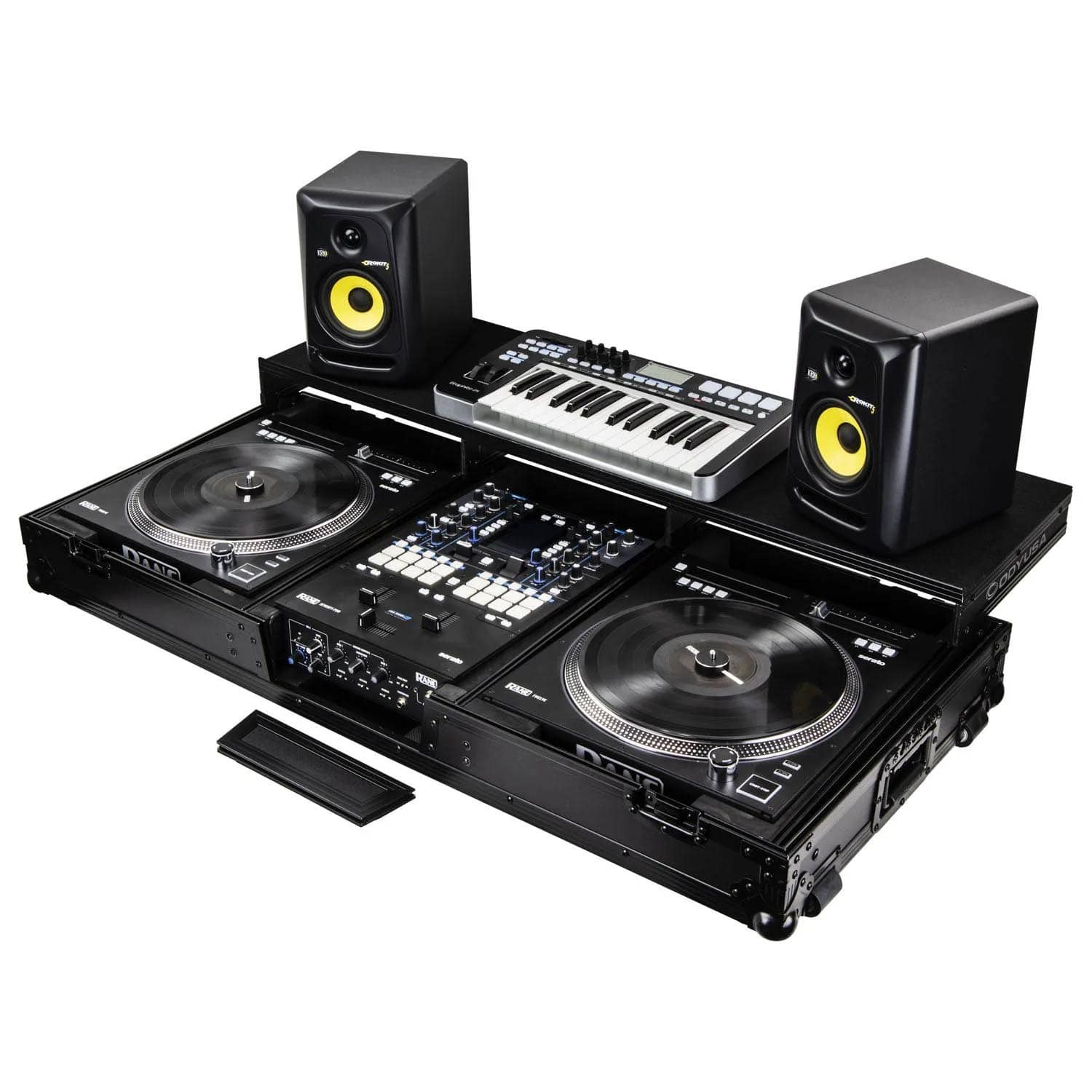 Odyssey FZGSPRA1272WBL, DJ Coffin Case For Rane Seventy-Two and Rane Twelve Remixer - Black - Hollywood DJ