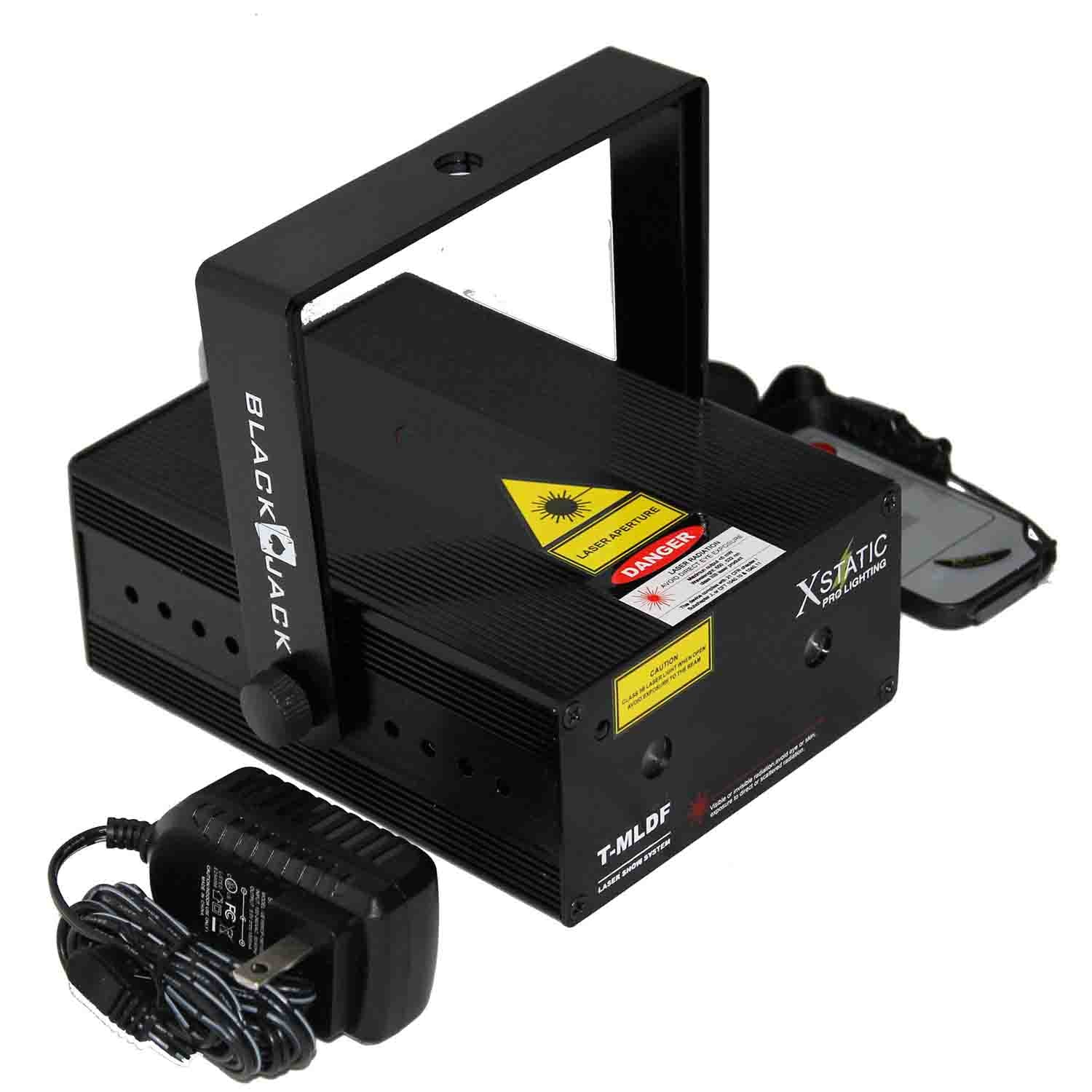 ProX T-MLDF Black Jack 5 Mw Class 3A Red & Green Dual Color Animation Laser Effect Light - Hollywood DJ