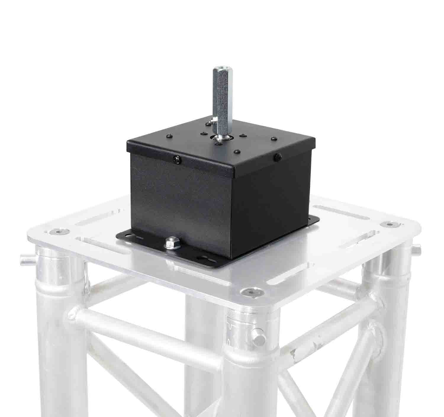 ProX X-MOTOS-BL, MOTOS Universal Mirror Ball Oscillating 1RPM Motor Mounts up to 30" Mirror Balls - Black - Hollywood DJ