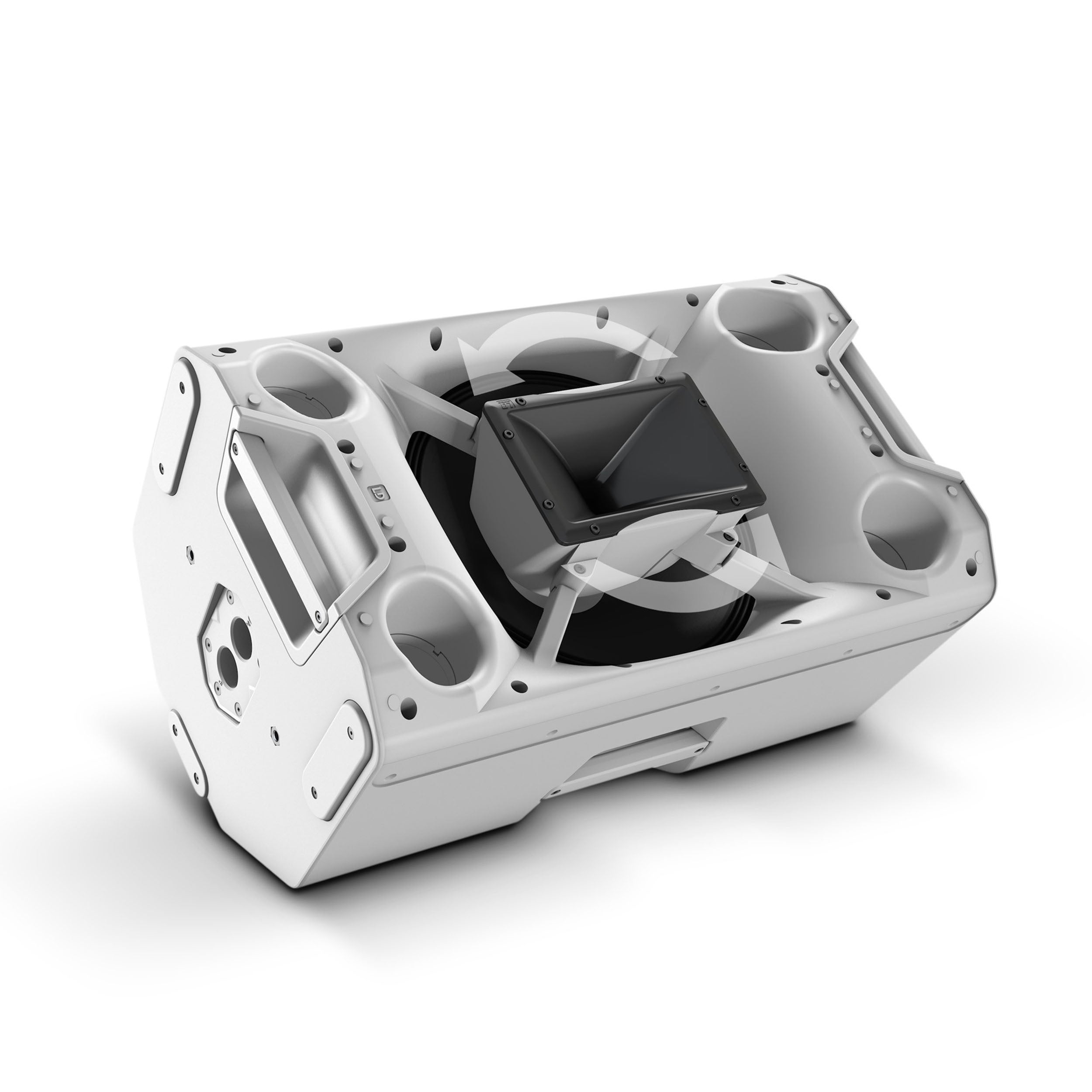 LD Systems ICOA 15 A BT W 15-Inch Powered Coaxial Pa Loudspeaker with Bluetooth - White - Hollywood DJ