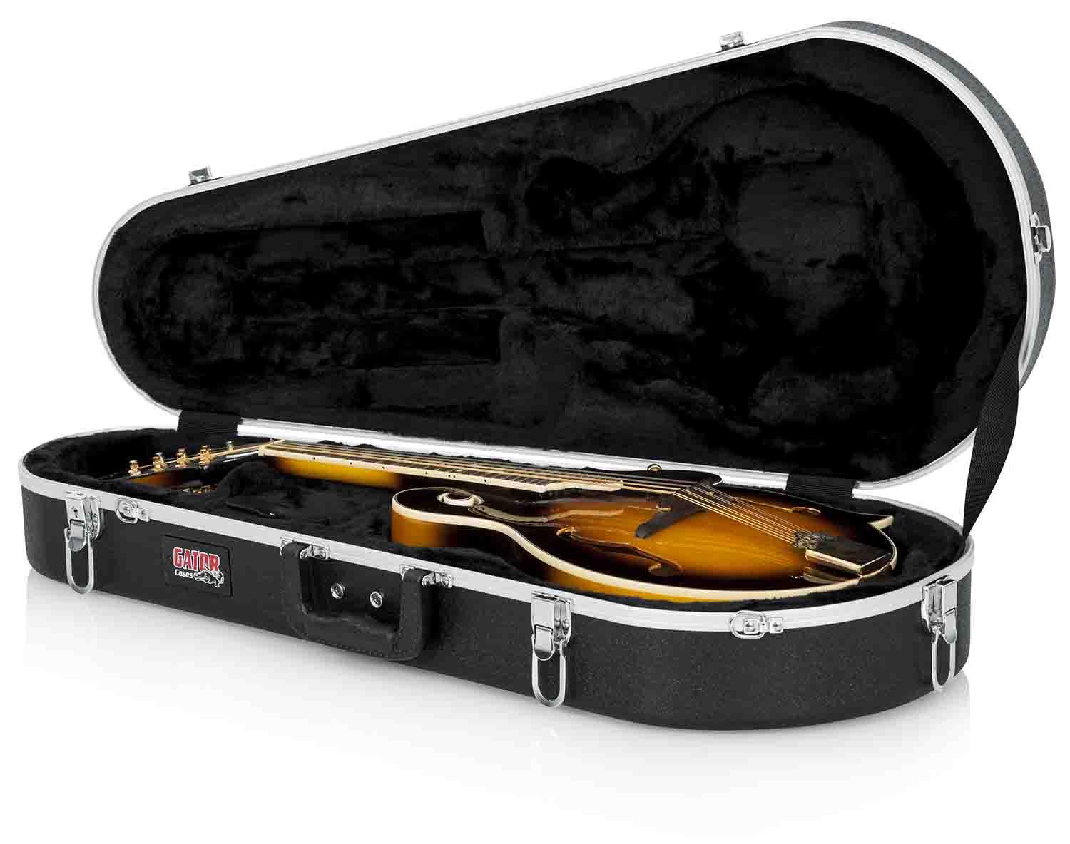 Gator Cases GC-MANDOLIN Deluxe Molded Guitar Case for Both A and F Style Mandolins Guitar - Hollywood DJ