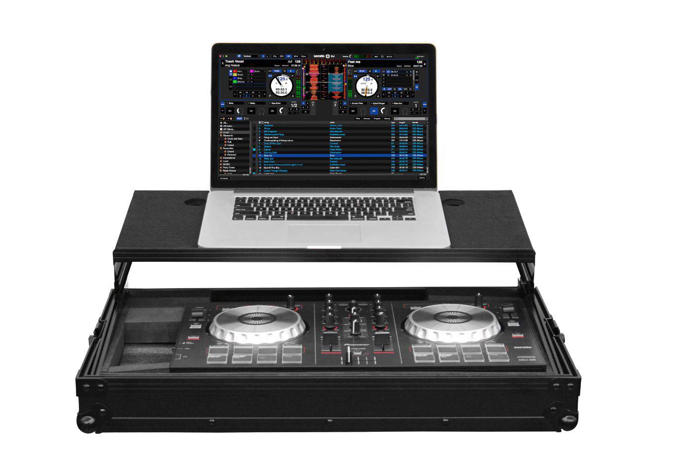 Open Box: Odyssey FRGSPIDDJSBBL Black Label Glide Style Case - Hollywood DJ