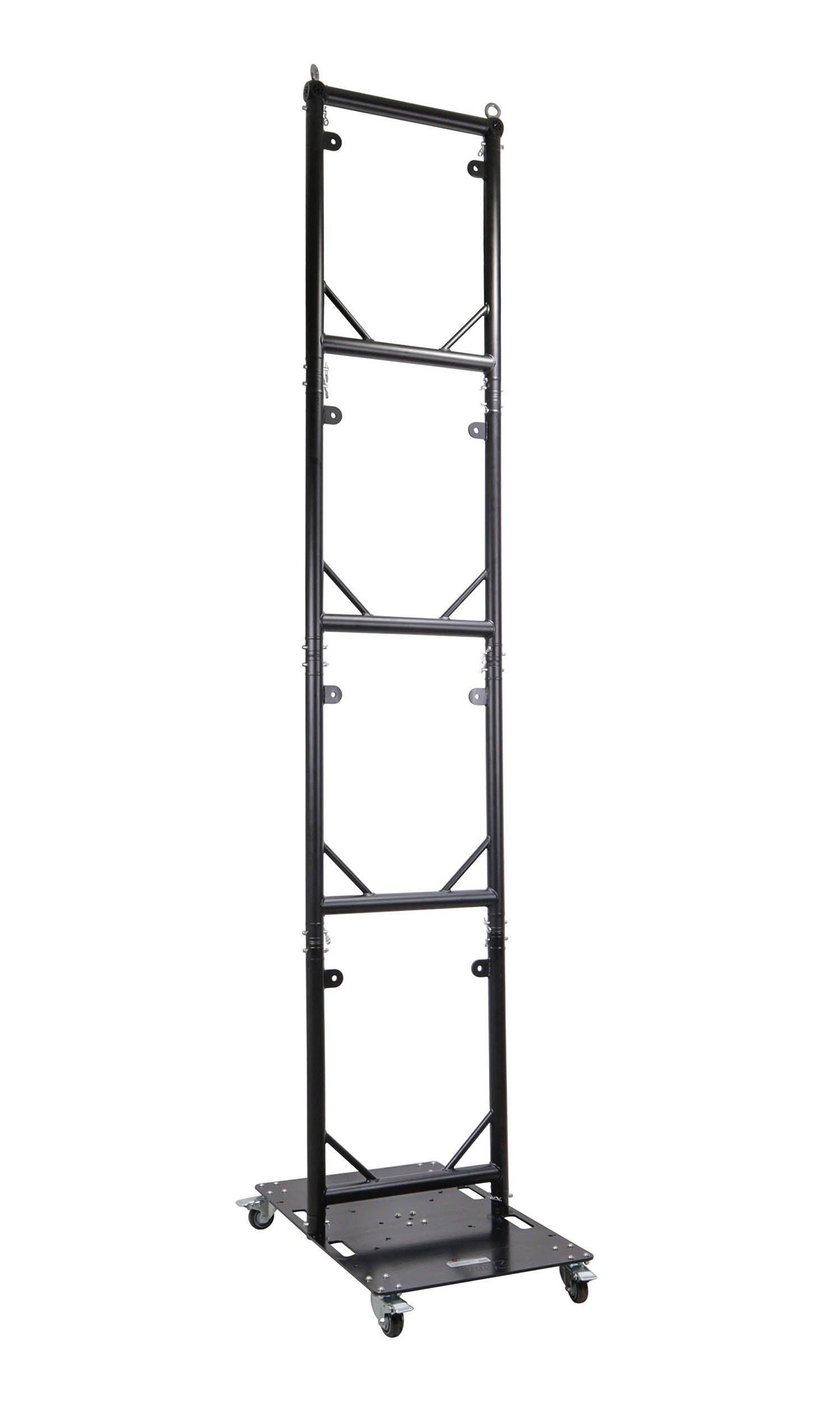 ProX XT-GRU-PKGX4 BLK, Truss Modular 4X Rapid U Grid Trio Package for Lighting -Rolling Aluminum Baseplate - Black by ProX Cases