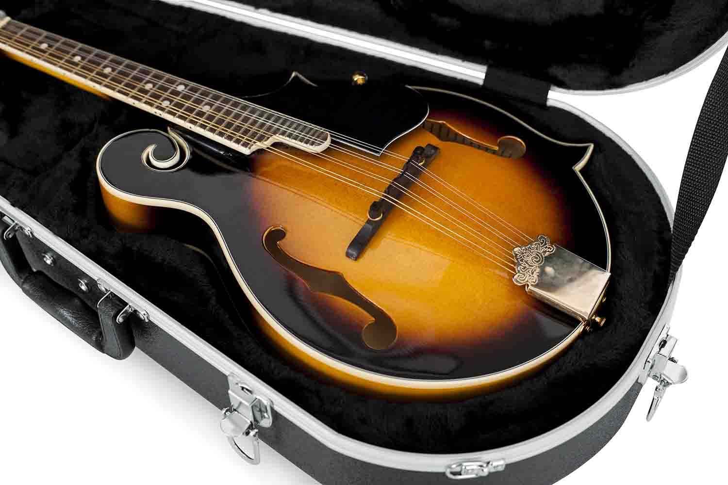 Gator Cases GC-MANDOLIN Deluxe Molded Guitar Case for Both A and F Style Mandolins Guitar - Hollywood DJ