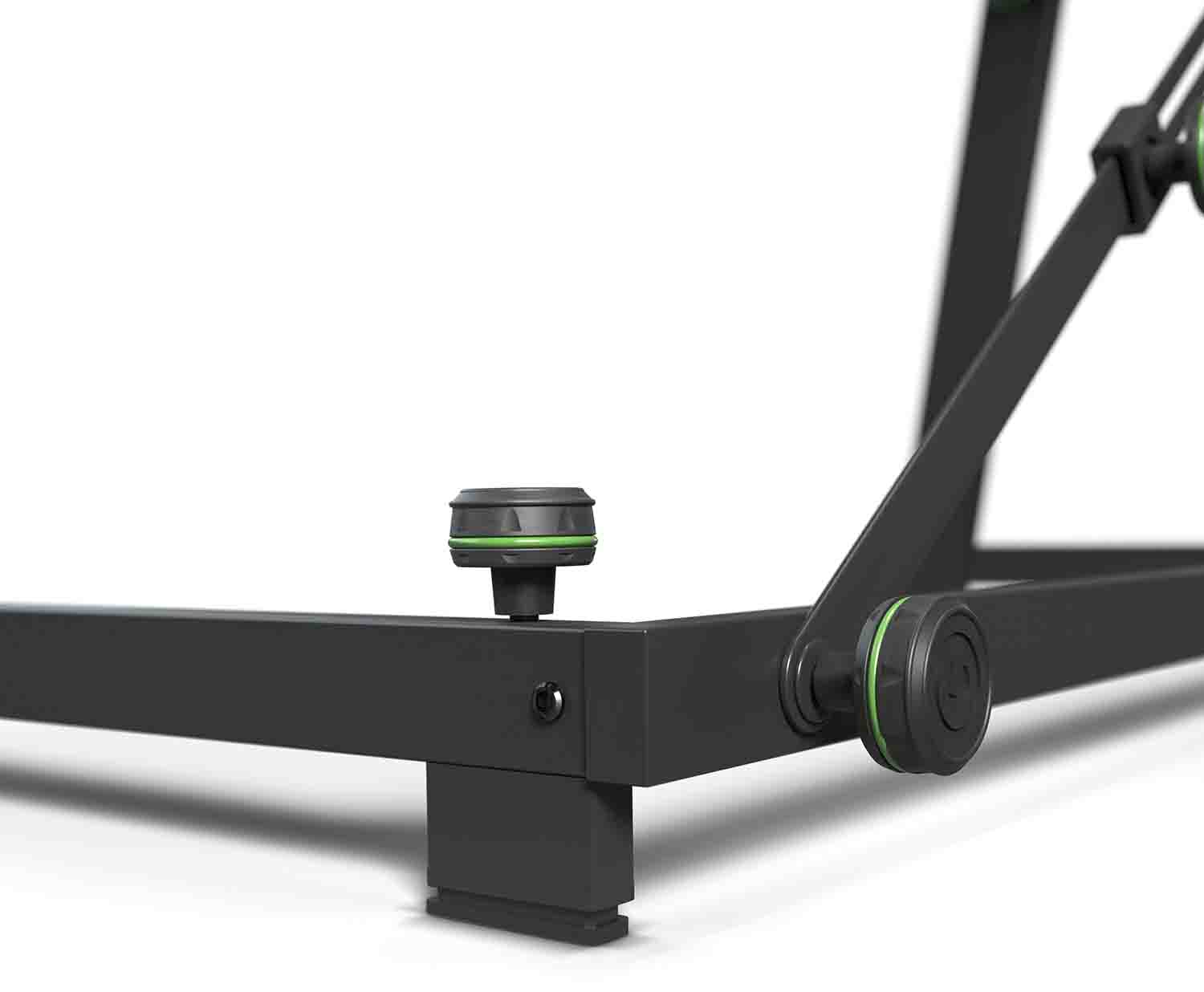 Gravity FDJT 01 DJ Desk with Adjustable Loudspeaker and Laptop Trays - Hollywood DJ