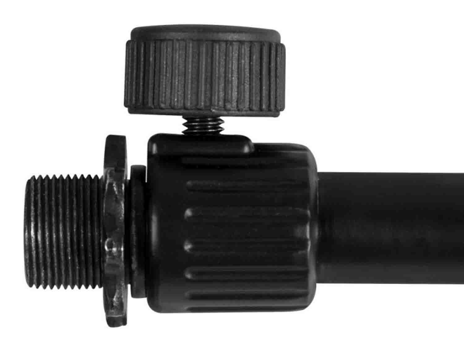 Onstage SMS7630B Hex-Base Studio Microphone Stand with Telescoping Boom - Black - Hollywood DJ