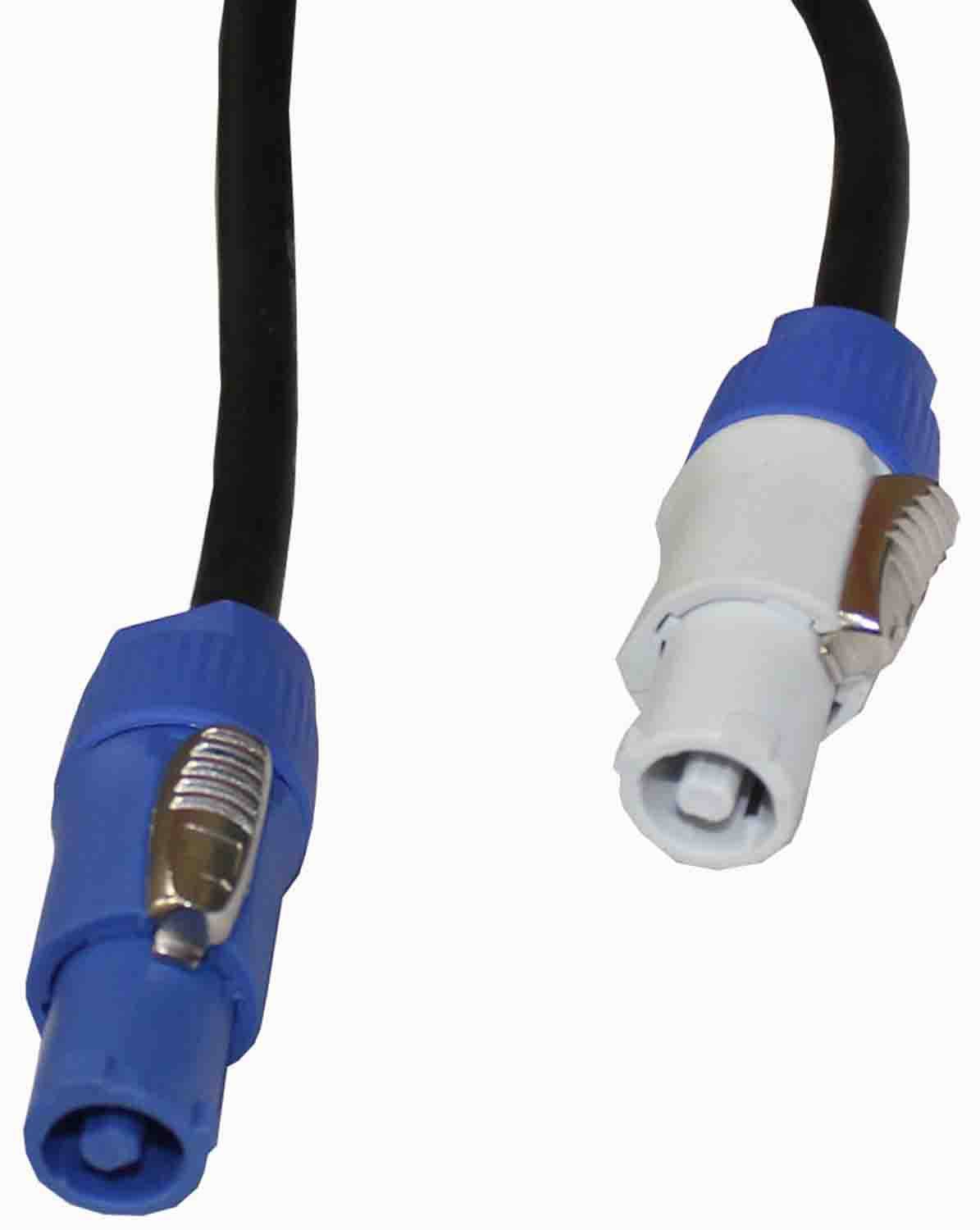ProX XC-PWC14-10, 14 AWG High Performance PowerCon Link Grey Male to Blue Male for Powercon Compatible Devices - 10 Feet - Hollywood DJ