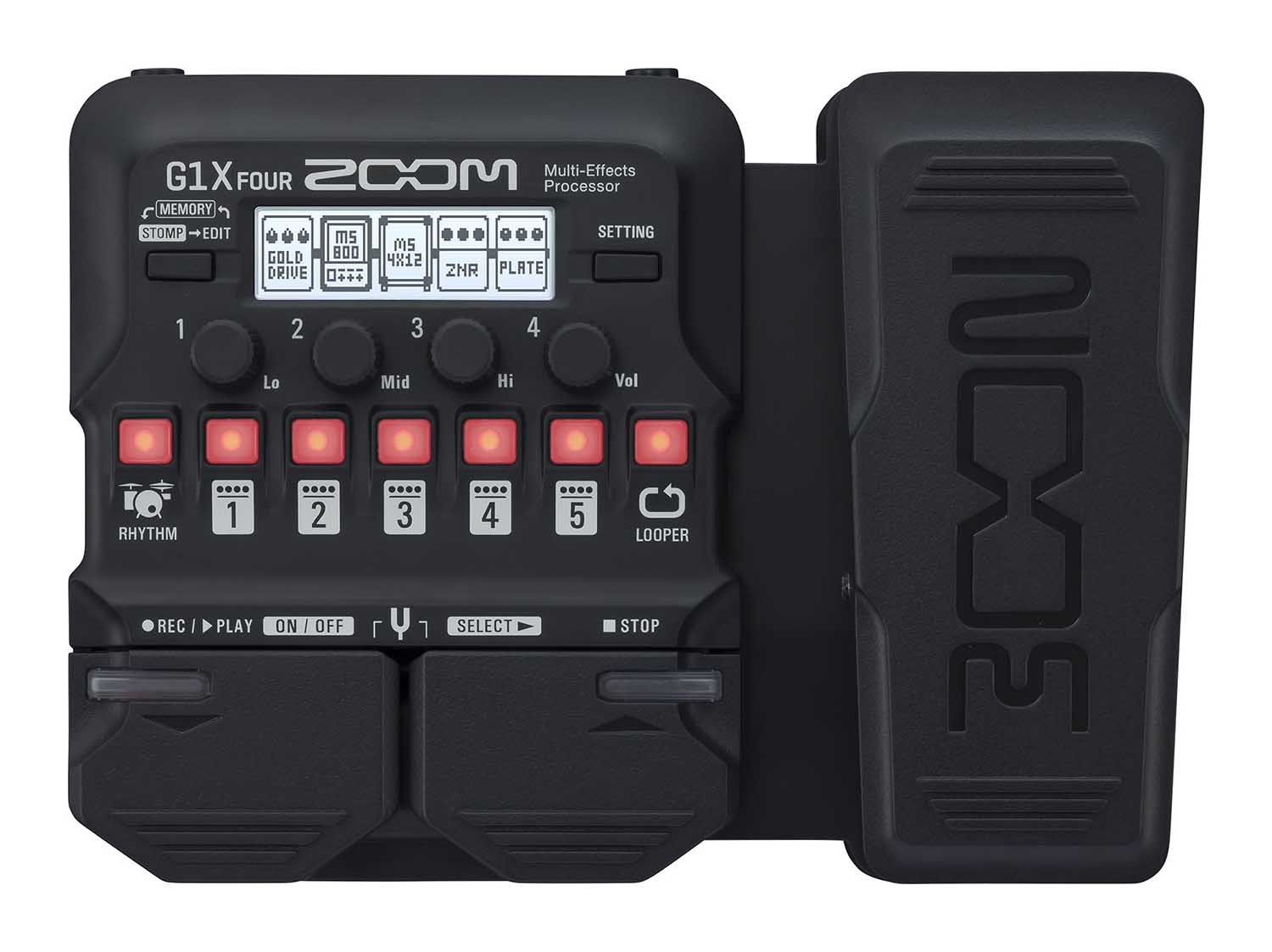 Open Box: Zoom G1X FOUR Electric Guitar Multi Effect Pedal - Hollywood DJ