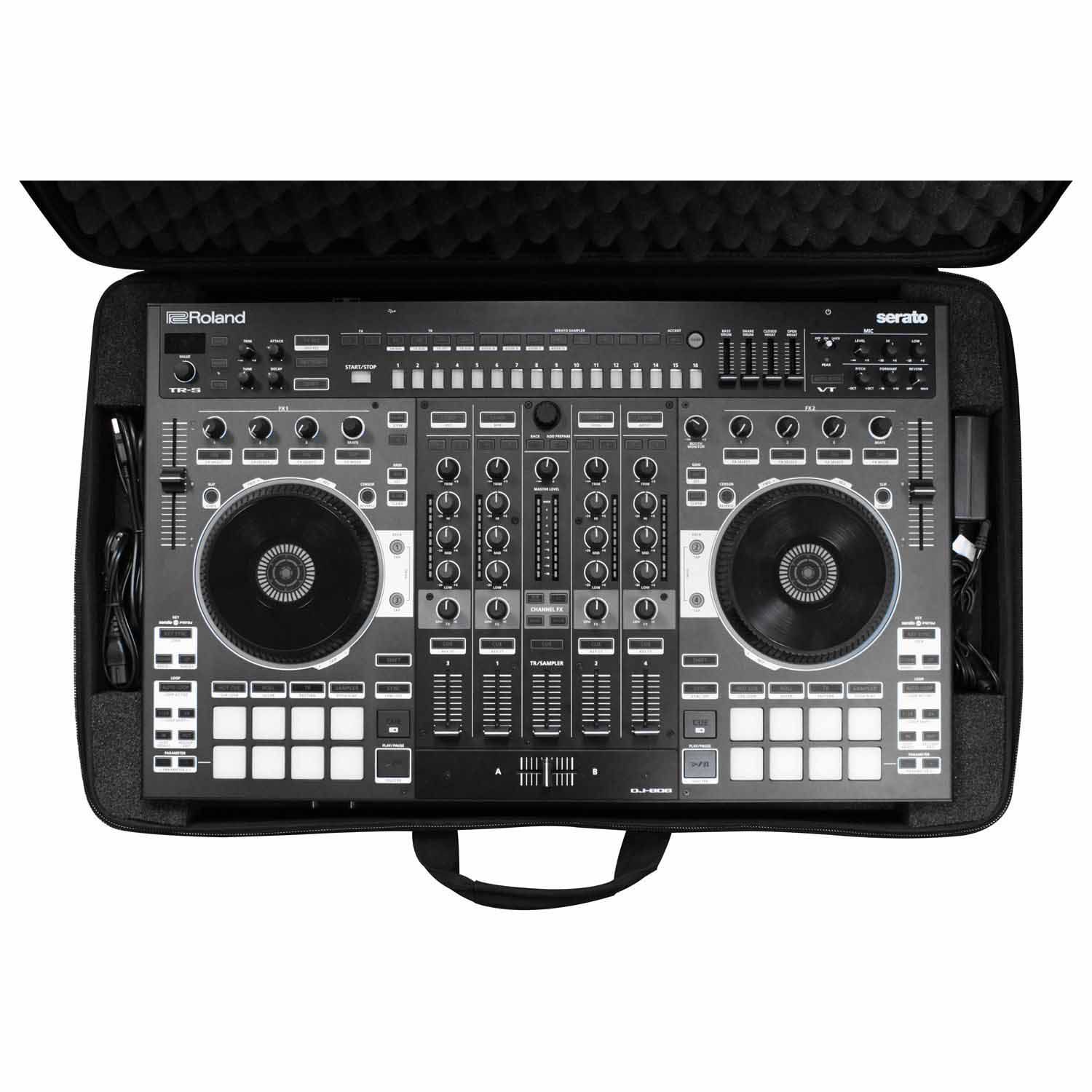 Odyssey BMSLRODJ808 EVA Molded Carrying Bag For Roland DJ-808 DJ Controller - Hollywood DJ