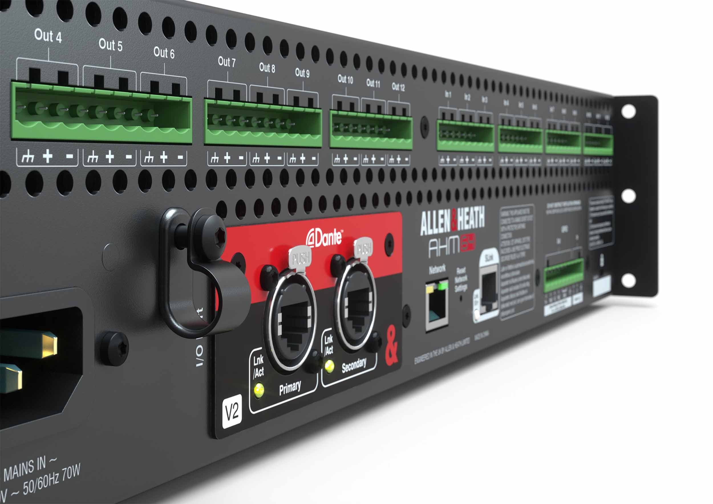 Allen & Heath AHM-64, 64x64 Audio Matrix Processor with 12x12 I/O - Hollywood DJ