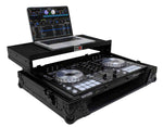 ProX XS-DDJSR2LTBL LED Flight-Road Case for Pioneer DDJ-SR2 Digital Controller with Laptop Shelf & LED Kit - Hollywood DJ