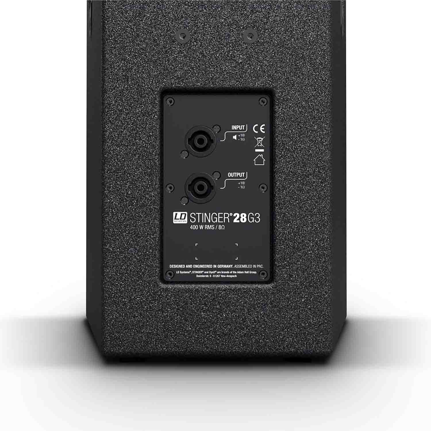 LD Systems STINGER 28 G3, Passive 2 Way Bass-Reflex PA Speaker - 2x8 Inches - Hollywood DJ