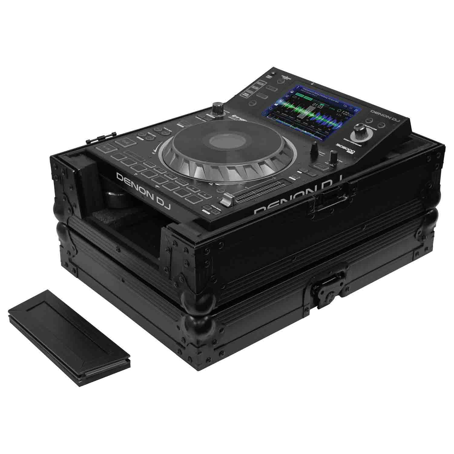 Odyssey FZCDJBL Universal DJ Flight Case for Large Format Media Player - Black - Hollywood DJ