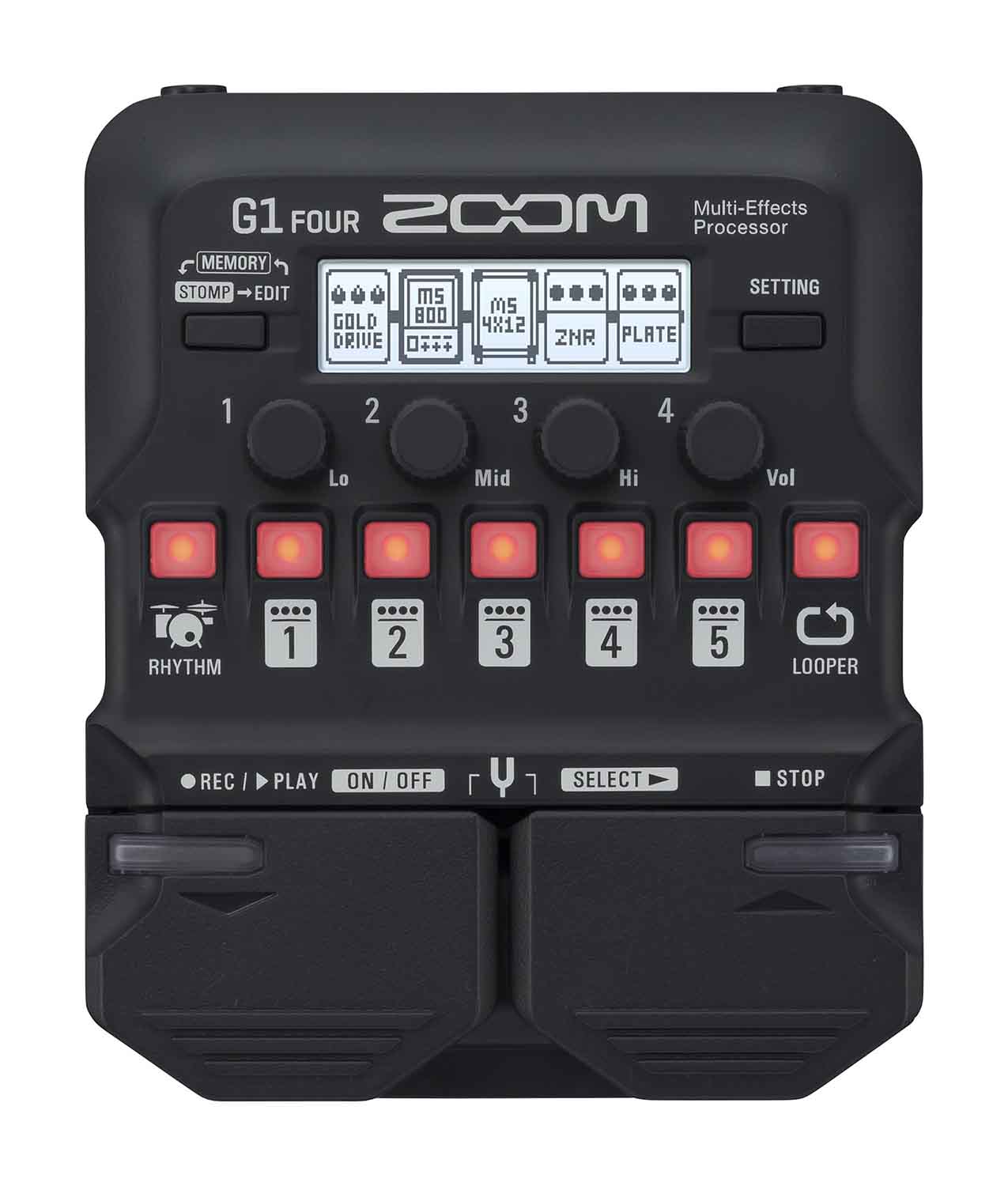 Open Box: Zoom G1 FOUR Electric Guitar Multi Effect - Hollywood DJ