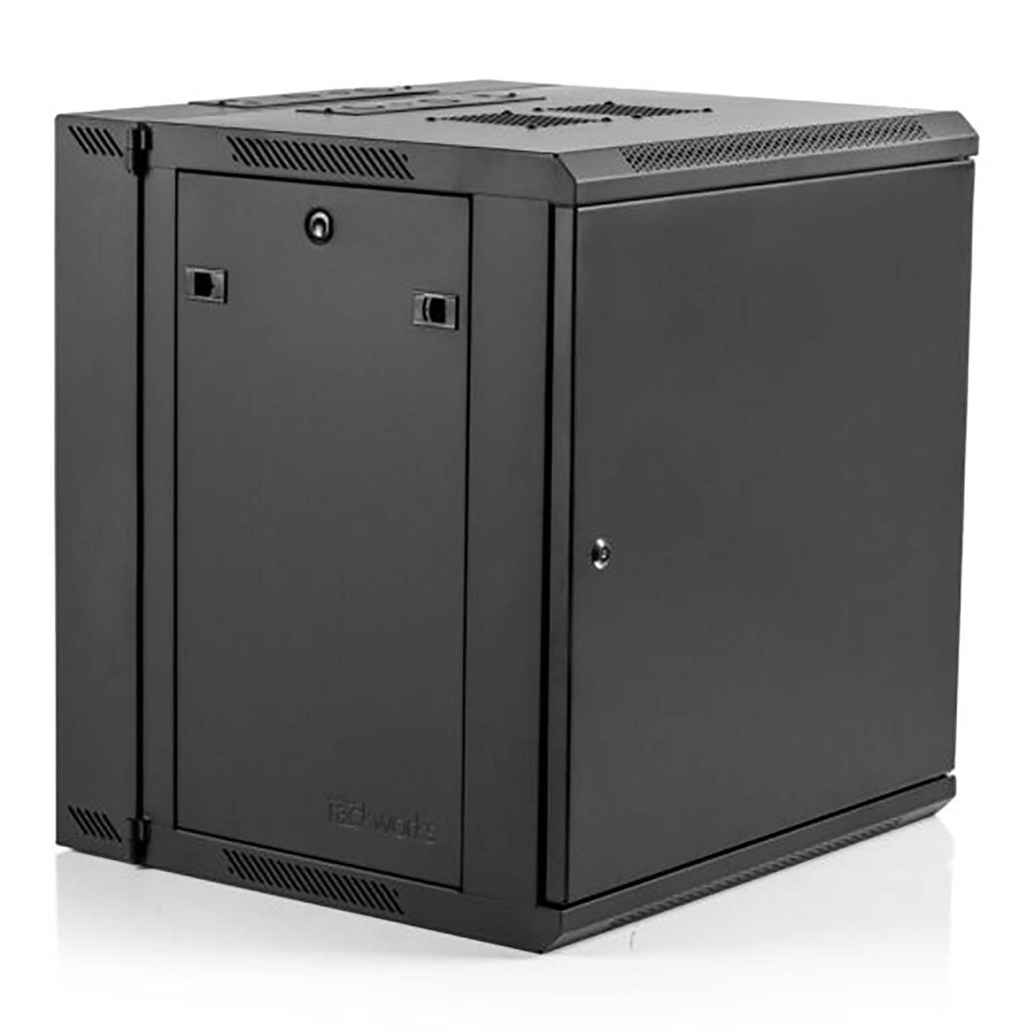 Gator Cases GRW2012508 21″ Deep Sectional Hinged Wall Mounted Rack - Steel Door - Hollywood DJ