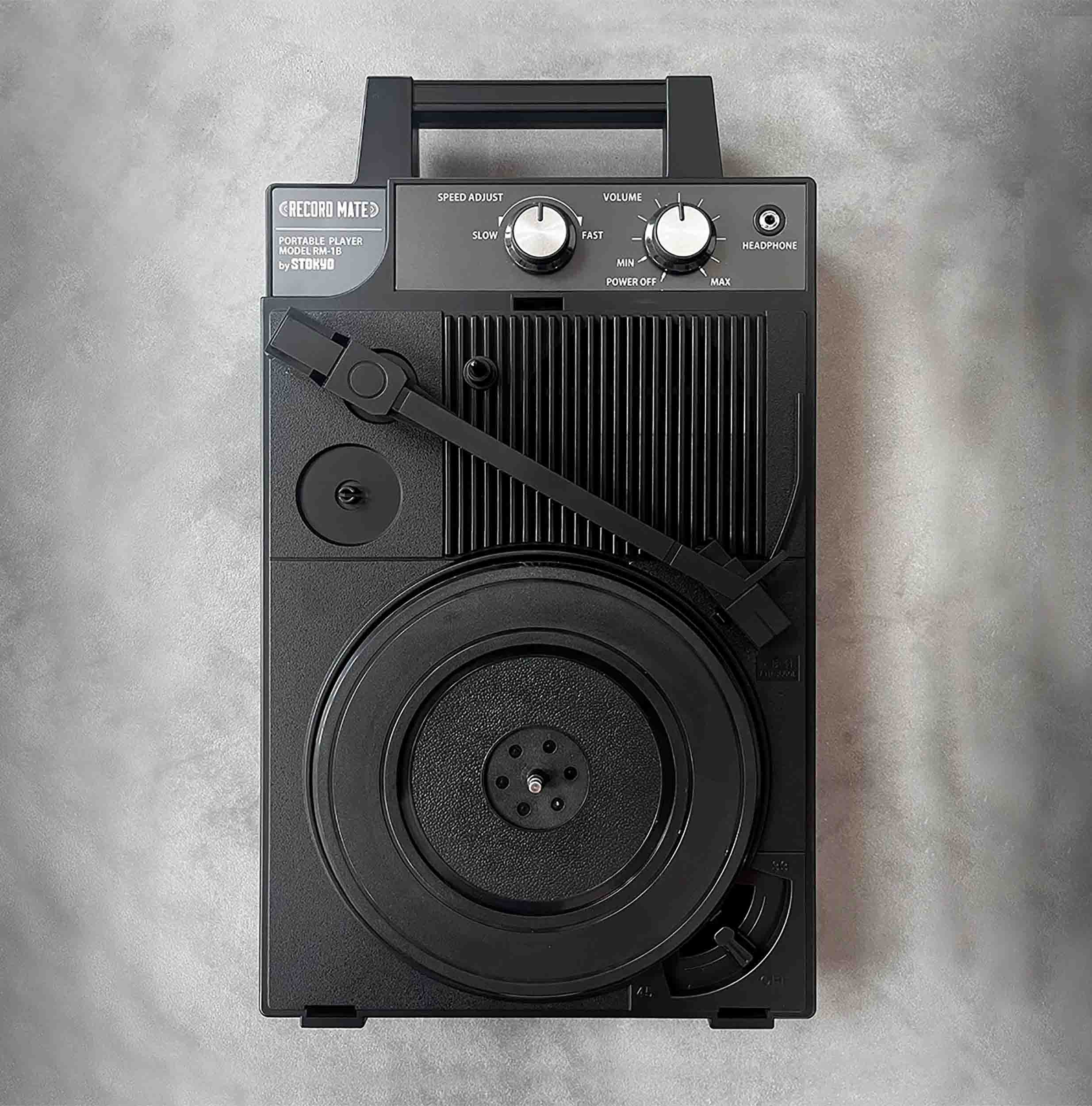 Stokyo RM-1B Record Mate Portable Record Player - Black Edition - Hollywood DJ