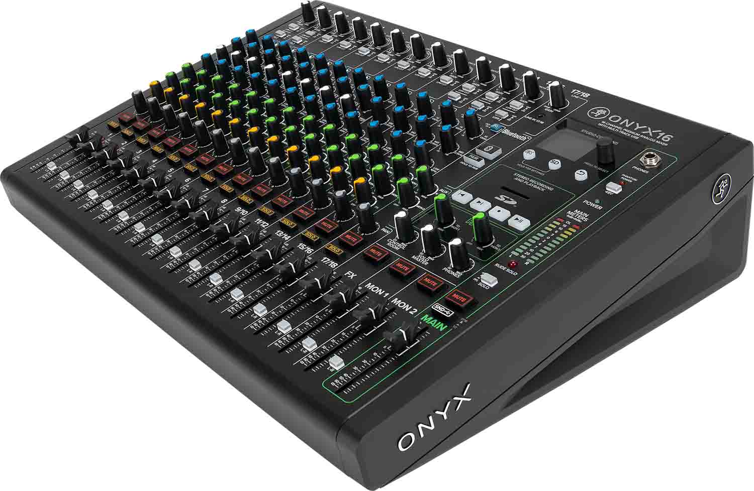 Mackie Onyx16, 16-Channel Premium Analog Mixer with Multi-Track USB - Hollywood DJ