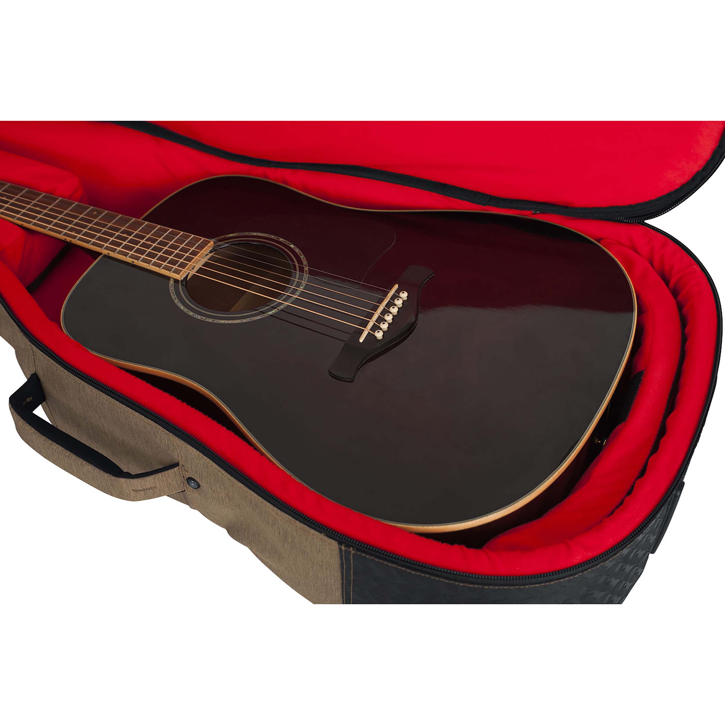 Gator GT-ACOUSTIC-TAN Transit Series Acoustic Guitar Gig Bag With Tan Exterior by Gator Cases