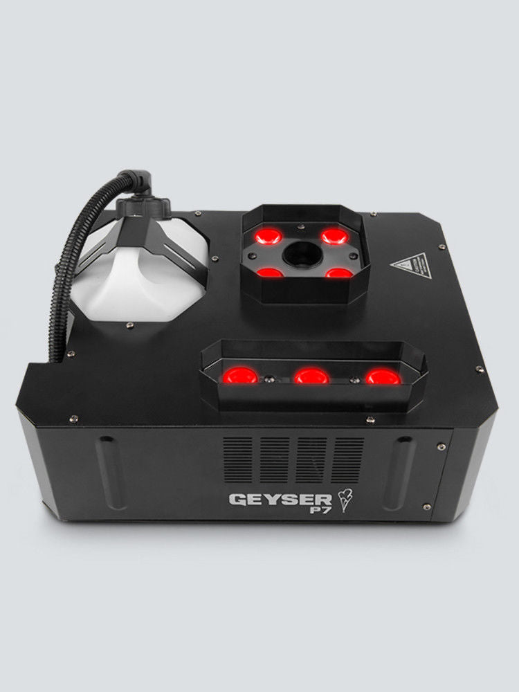 Chauvet DJ GEYSERP7 7-LED RGBA+UV Vertical Fog Machine - Open Box - Hollywood DJ